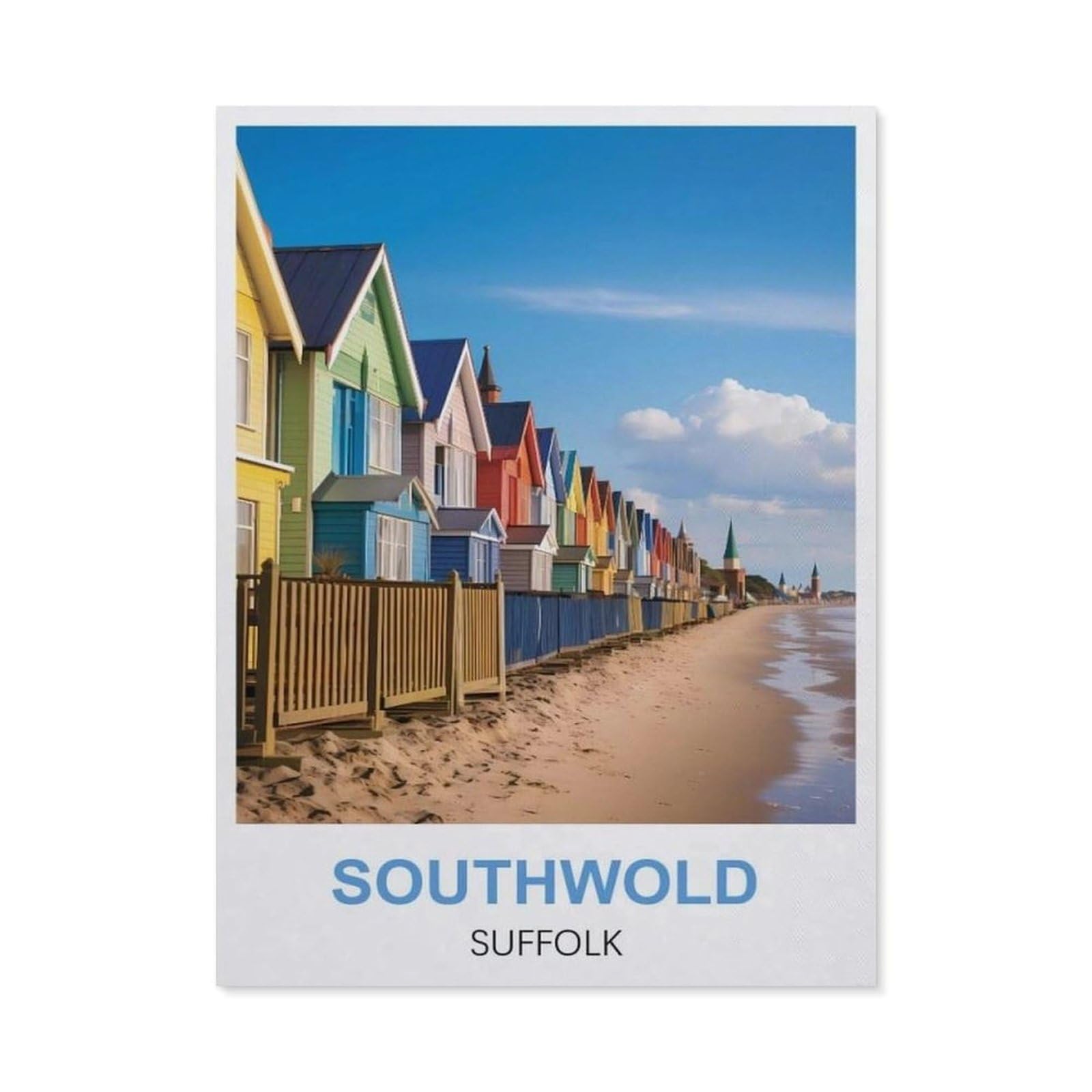 Tin Sign，Southwold Suffolk(15x30cm）