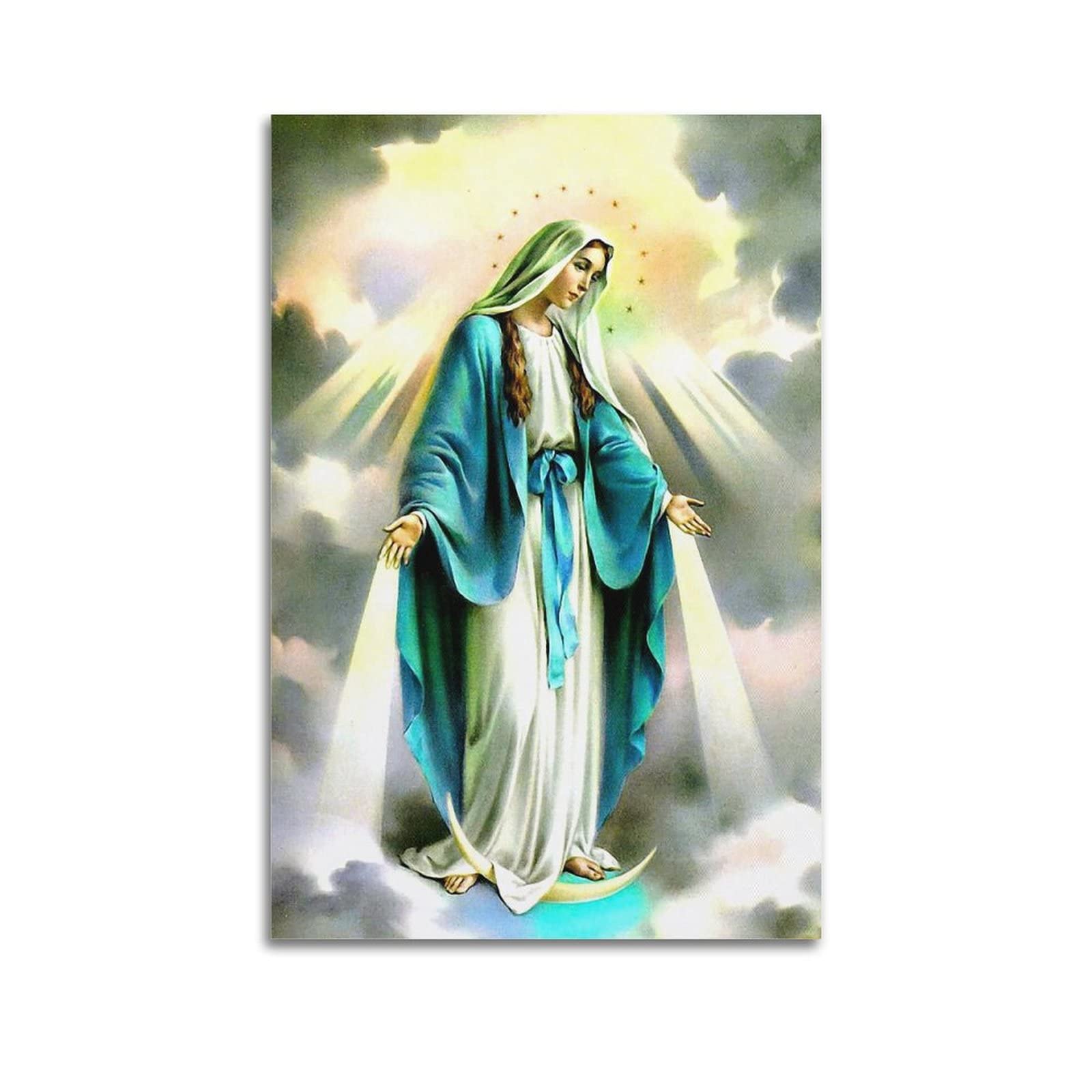 Amazon.com: Vintage Virgin Mary Wall Art - 