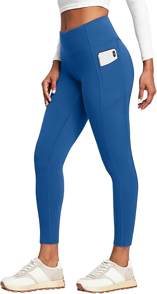 Heathyoga Leggings with Pockets for Women Tummy Control High Waisted Yoga Pants with Pockets for Women Compression Leggings