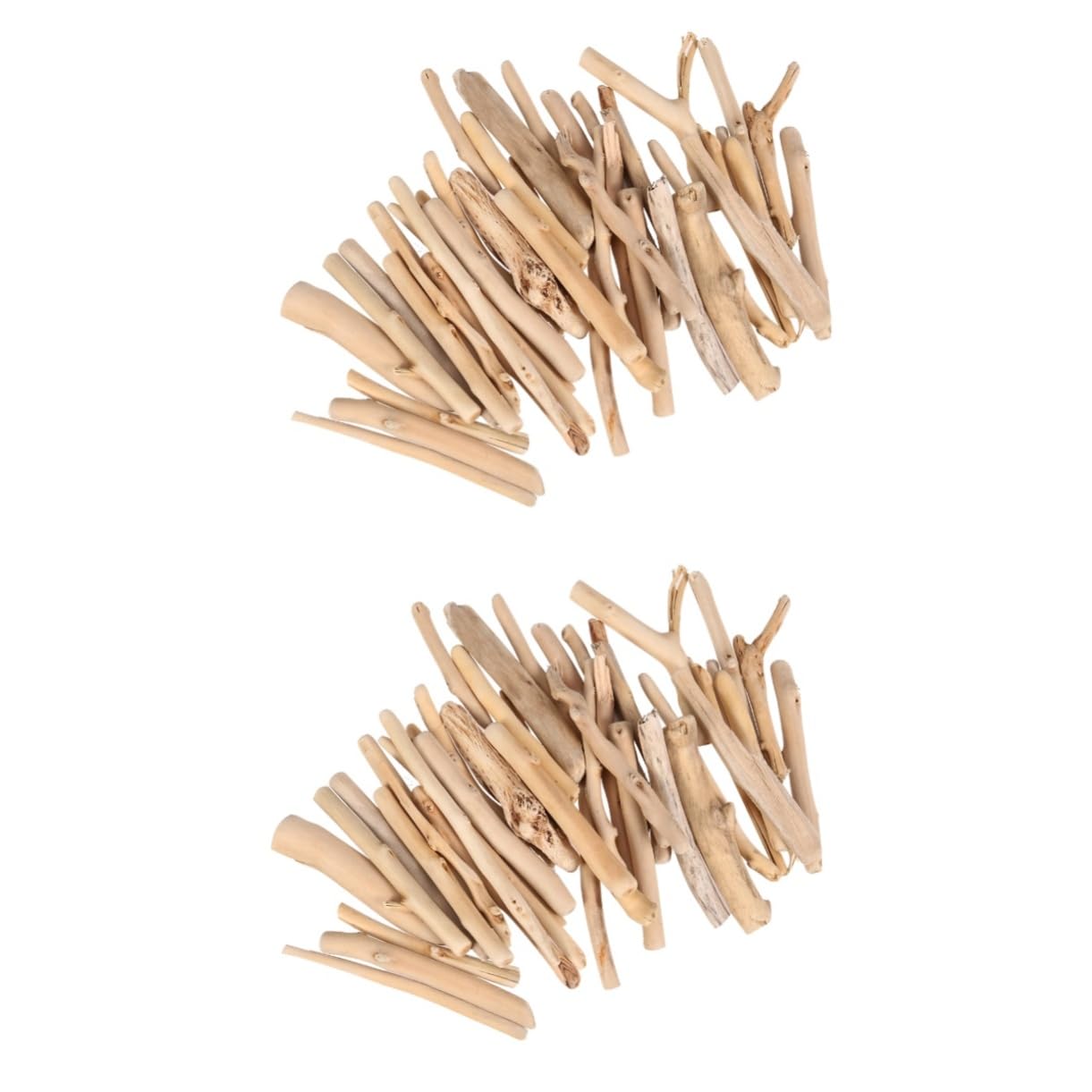 POPETPOP 2 Packs Natural Driftwood Aquarium Decor Fish Tank Ornament for Freshwater Ocean Decor 3 Sizes