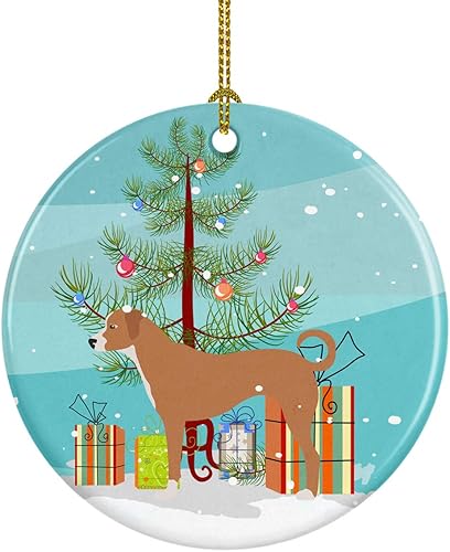 Miniatura 29 de Caroline's Treasures Adorno de cerámica con cola de perro pastor inglés antiguo para colgar en el árbol de Navidad, para el hogar, Navidad, fiestas