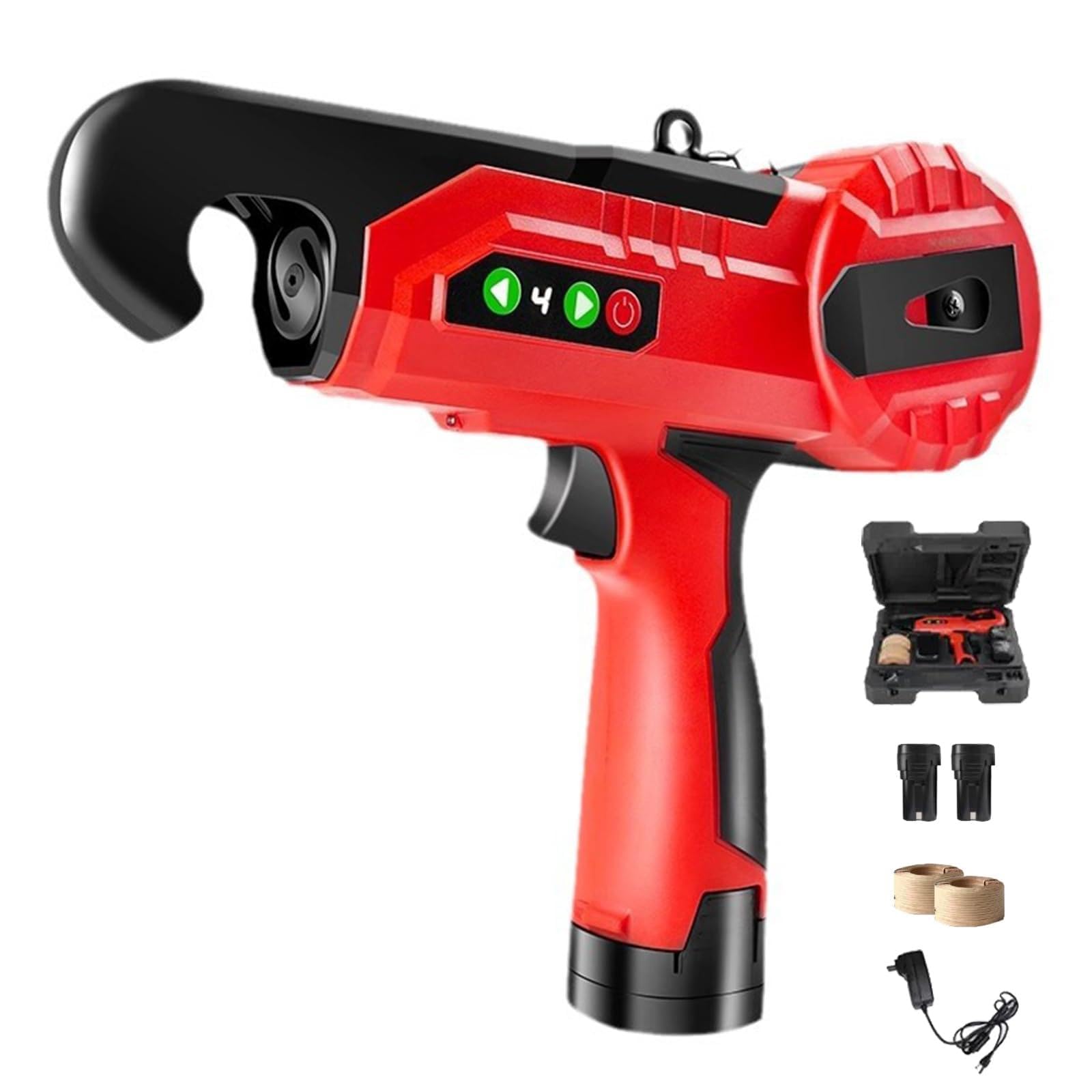 GOURIXIN Plant Tying Machine, Professional Electric Plant Vine Tying Tool, 25mm Binding Diameter Plant Strapping Tape Device for Garden, Tomatoes, Grapes, Cucumber, Vegetable, Fruit Trees