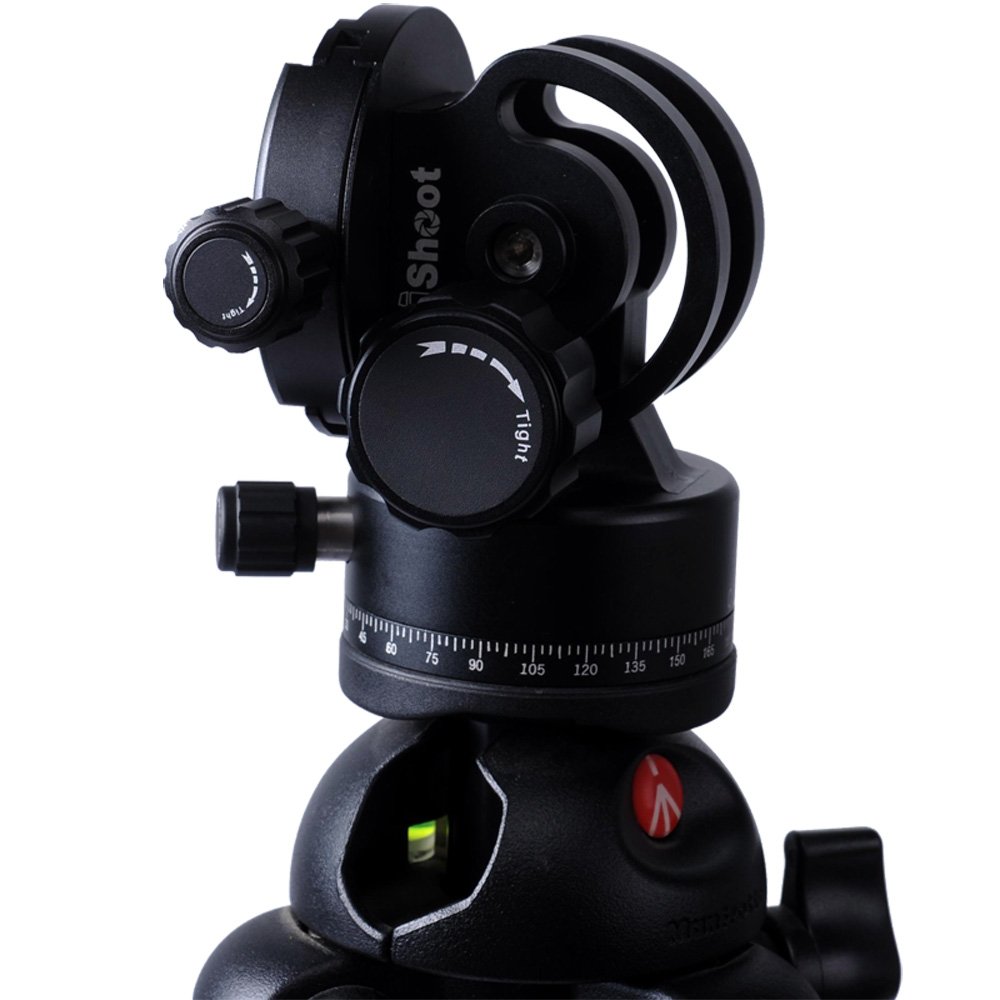 Supporto Panoramico 2D Per Fotocamera – Testa Inclinabile 360° Con Piastra A Sgancio Rapido AS, Compatibile RRS/Arca-Swiss