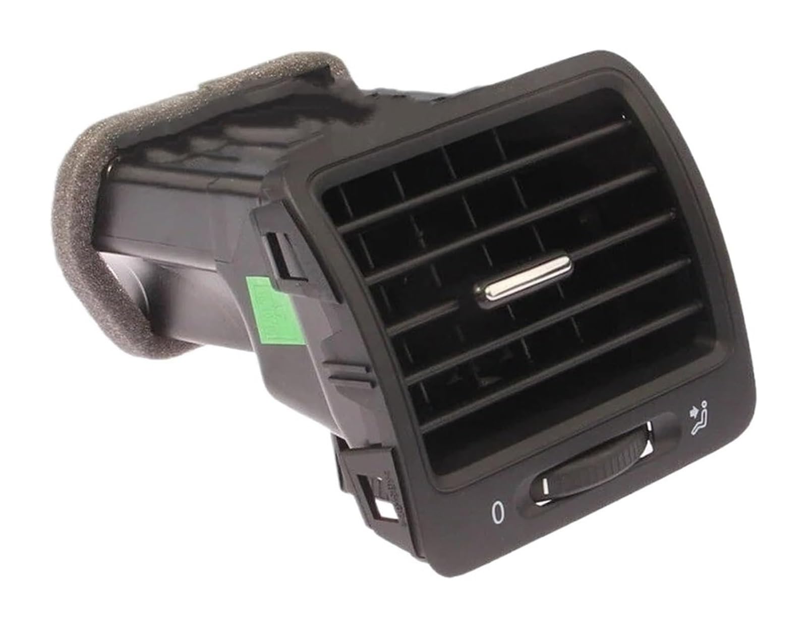 Salida Aire Rejilla para VW para Golf para Rabbit Panel Trasero Delantero Negro Consola Ventilación Rejilla del Tablero Salida Aire Acondicionado CA Automóvil(Delantero Izquierdo)