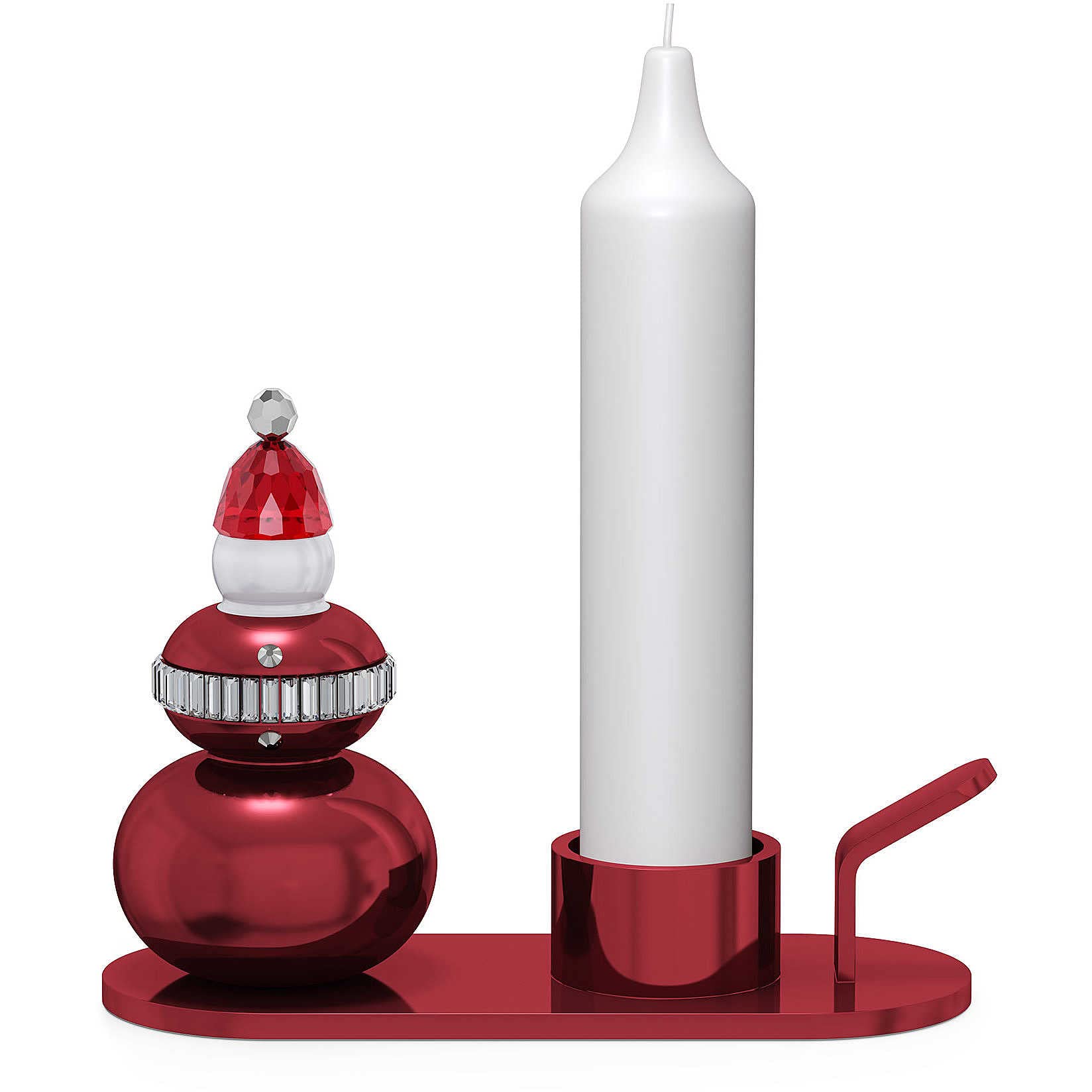 Swarovski Santa Claus Candle Holder, Crystal/Metal, Multi-Colour, 7.1 cm