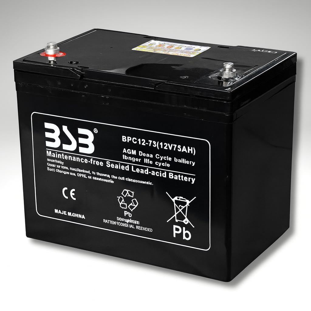 BPC12-75 12V75AH 完全密閉型 AGMディープサイクルバッテリー Amazon.co.jp: G&Yu 電動車バッテリー BPC12-75 12V AGMタイプ