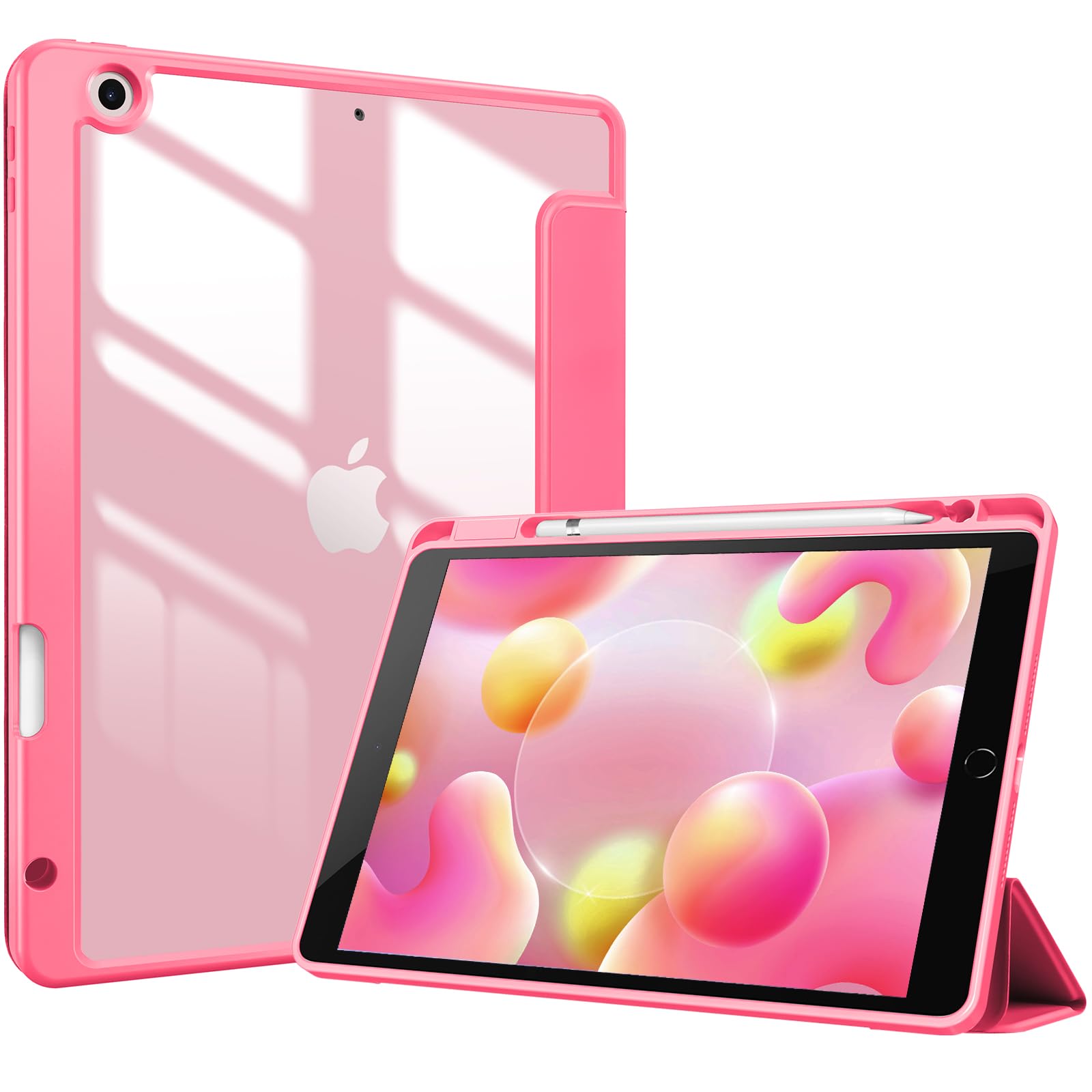 ProCase Slim Case for iPad 9th / 8th / 7th Generation 10.2 inch (2021/2020/2019 Released), Protective Cover with Pencil Holder for iPad 9/8/7 Gen 10.2
