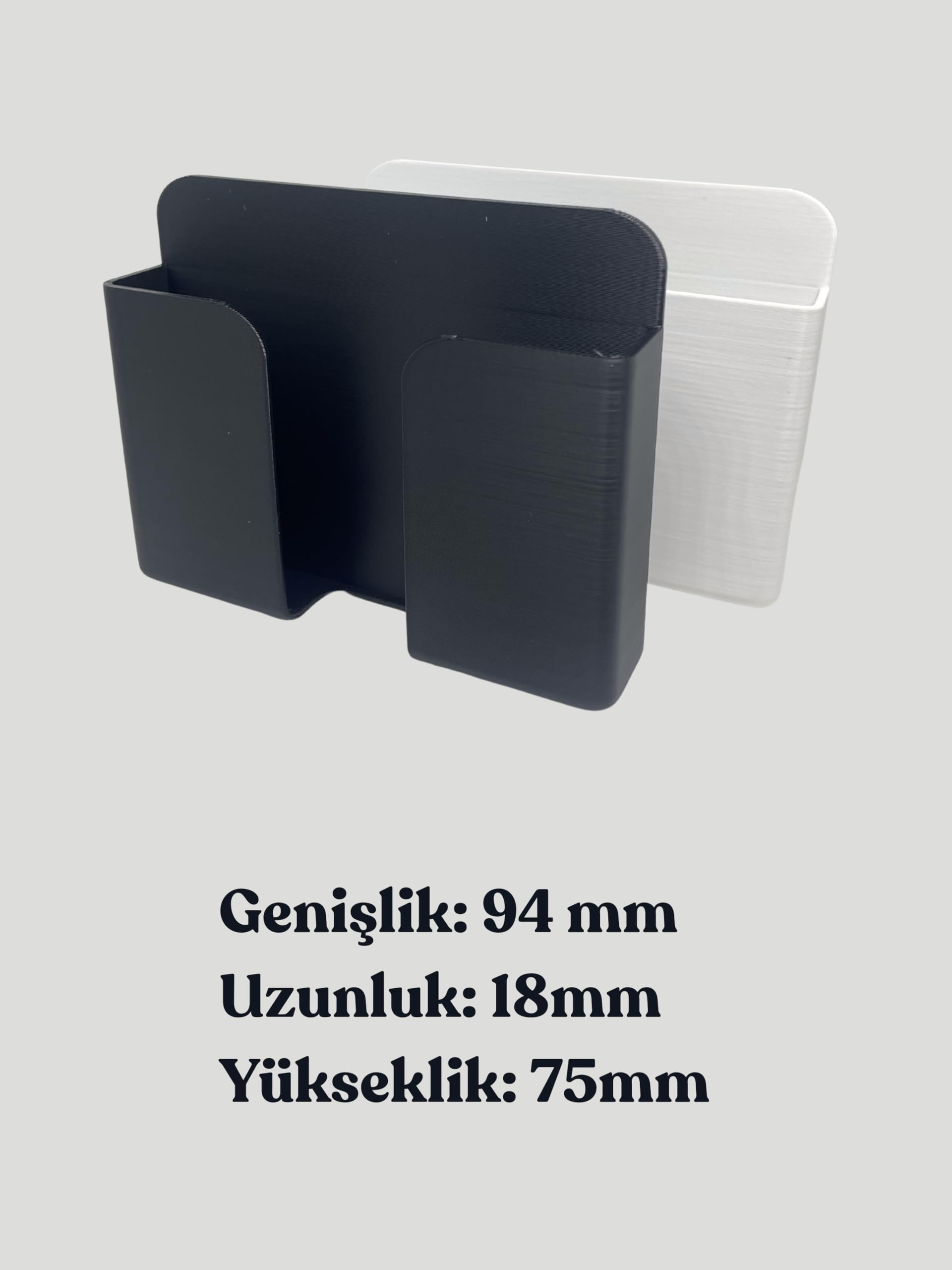 Craftopya Duvara Monte Telefon Tutucu, Yapışkanlı Şarj Standı, Matkapsız Pratik Kurulum, Yatak Odası, Banyo ve Mutfak için Evrensel Telefon Askısı Düzenleyici (Beyaz) - (2'li Paket)