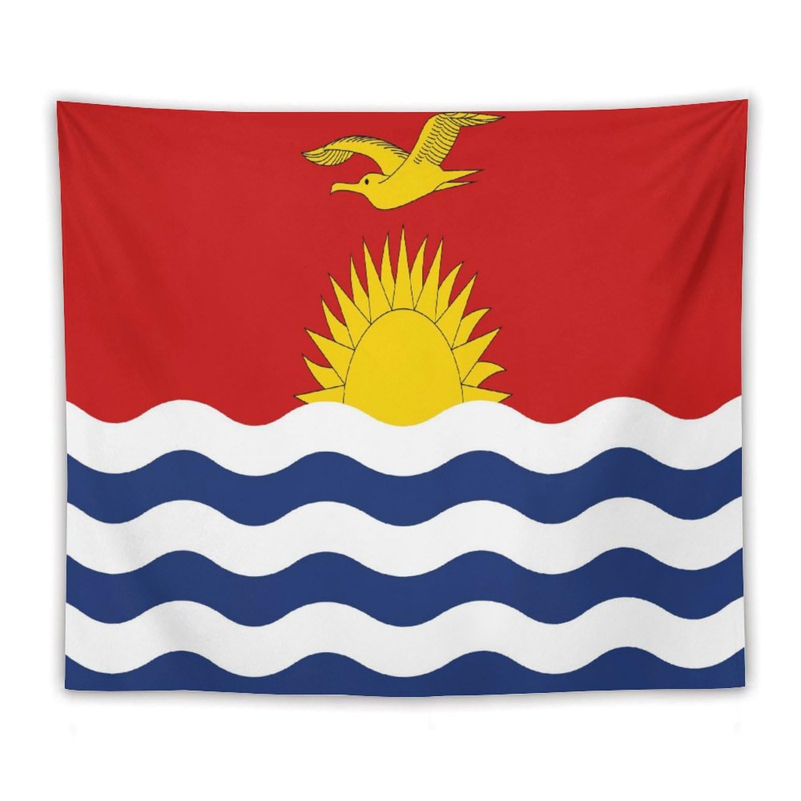 XingFox TecEr Kiribati Flag Decor Tapestry, National Flag Wall Hanging Tapestries, Wall Posters For Bedroom Living Room Dorm Party Wall Decor, 50"x60"
