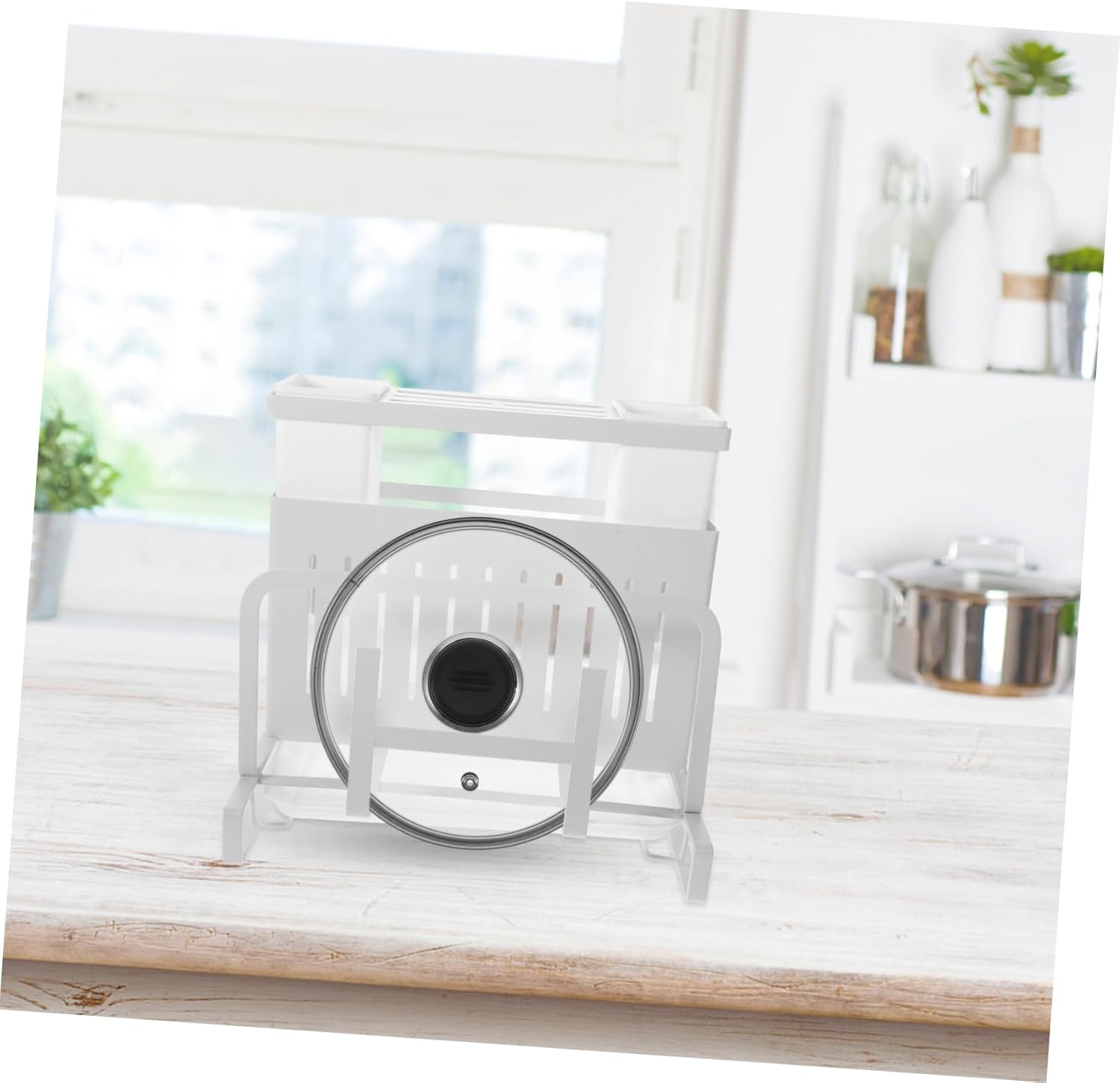 Mobestech Cutter Storage Rack Multi Functional Utensil Holder for Scissors Knives and Cooking Tools Fast Drying Water Drainage and Air Permeability for Home and Restaurant Use