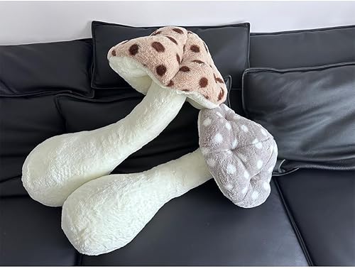 Miniatura 5 de Hofun4U Almohada de felpa con forma de hongo, almohada larga rellena en forma de hongo de 30 pulgadas, almohada corporal de felpa de hongos con