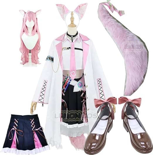 コスプレ　ホロライブ　博衣こよりフルセット バーチャルYouTuber Vtuber 博衣こより 白＆黒制服 全セット