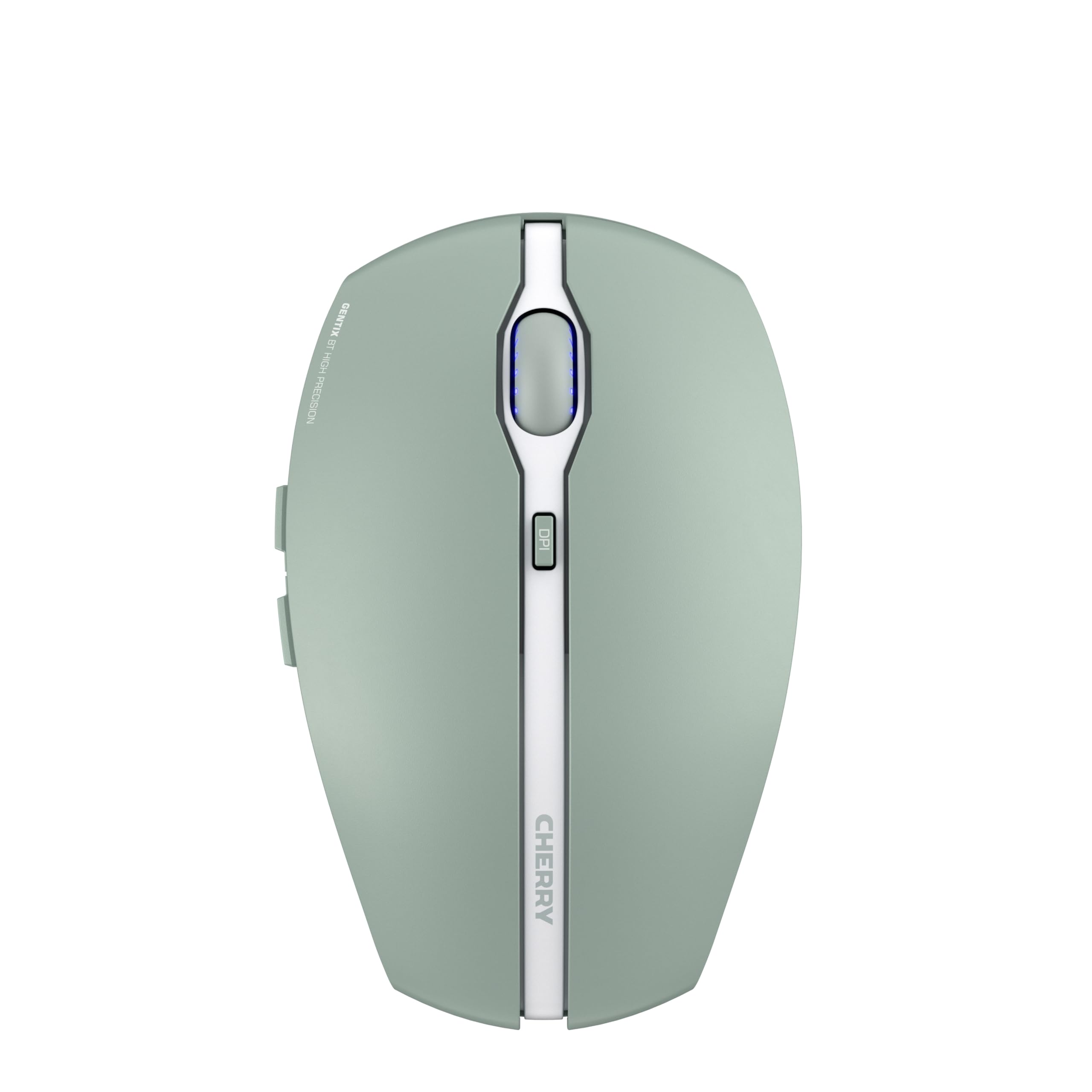 CHERRY GENTIX BT, Wireless Bluetooth Mouse, Multi-Device Function for up to 3 Devices, Switchable Resolution (1000/2000 dpi), Battery-Operated, Agave Green