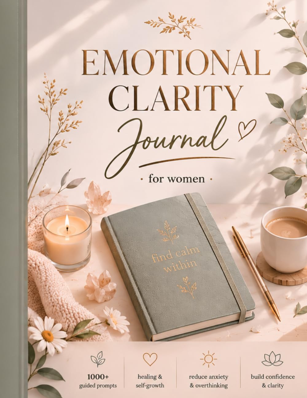 Emotional Clarity Journal for Women: 1000+ Guided Prompts for Healing, Self-Reflection, Anxiety Relief & Emotional Growth