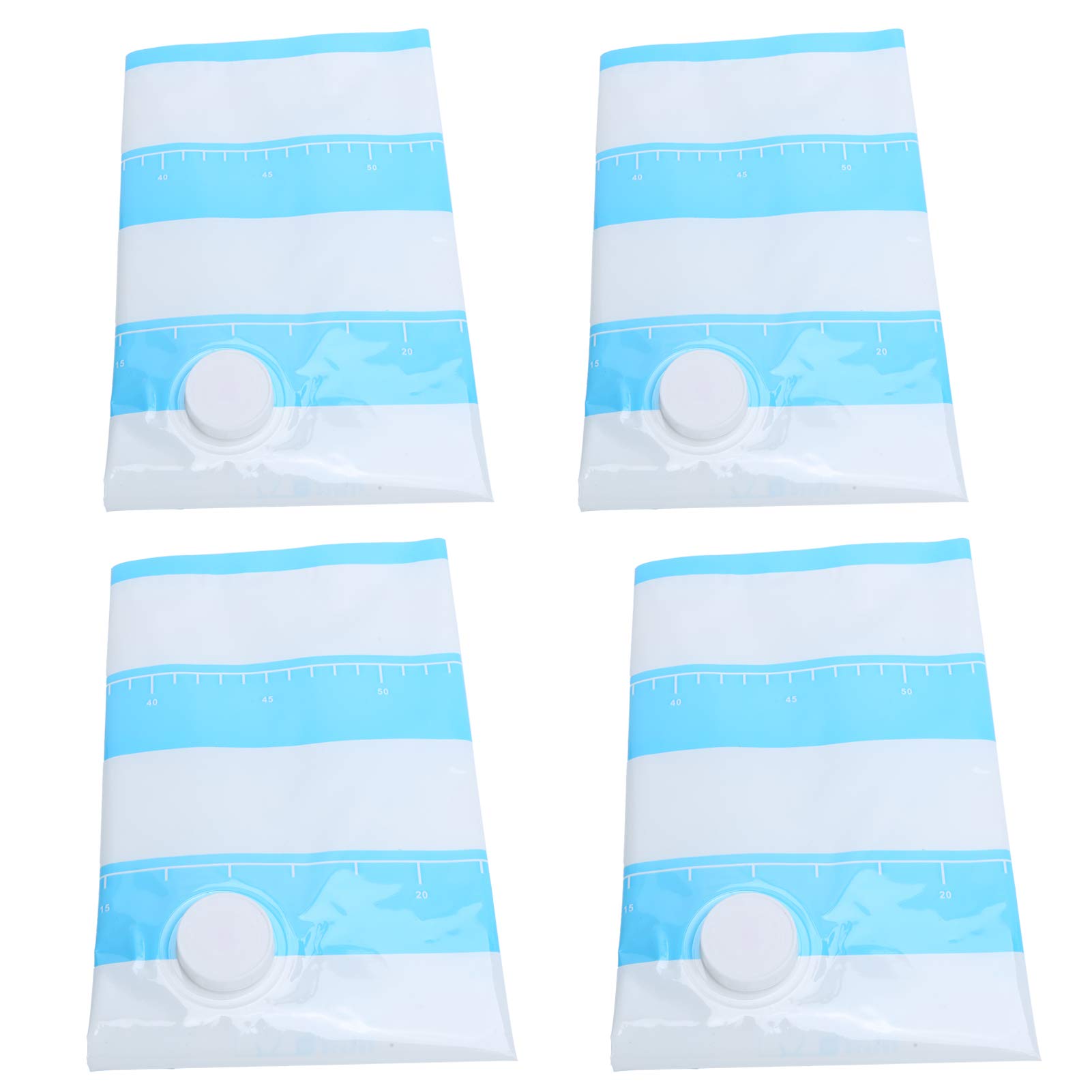 Bolsa de Vacío de Viaje Bolsa de Vacío de Ropa PET PE con Entrada de Aire de 3,5 Cm Cremallera Doble Almacenamiento Reutilizable para Edredones Mantas Ropa de Cama Viajes en Casa Viaje de
