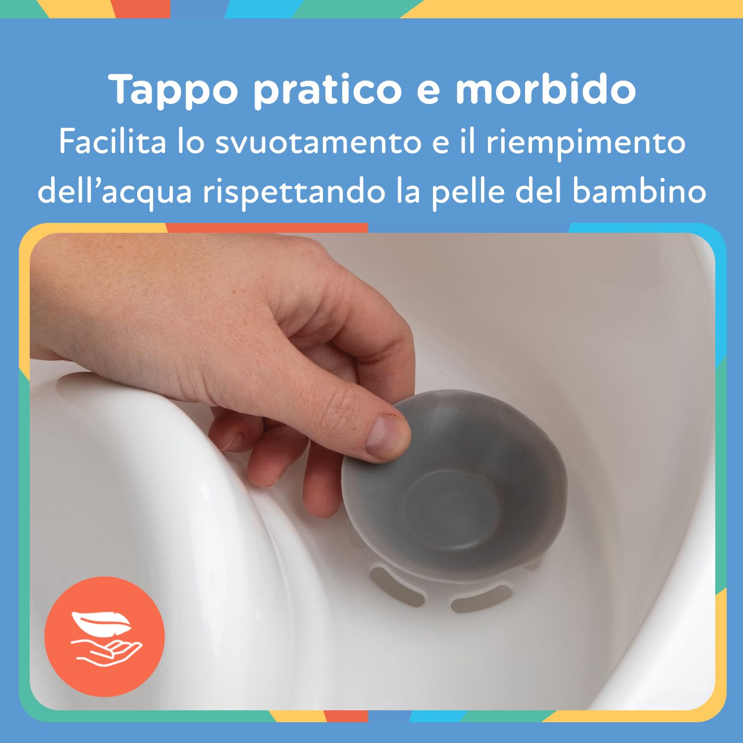 Nuby Vaschetta Bagnetto, Poggiatesta Morbido Antiscivolo, 0+ Mesi, Bianco