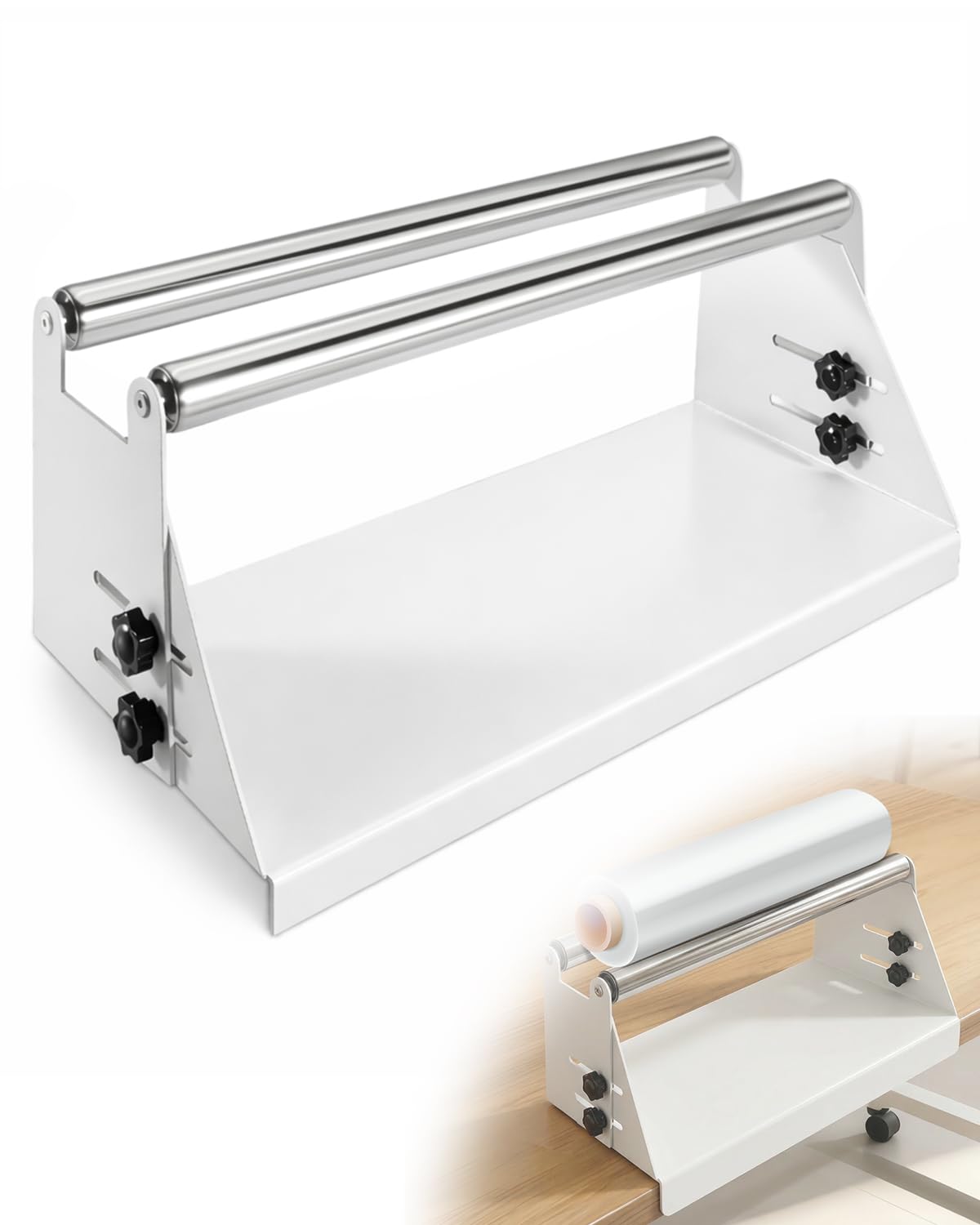 Photo 1 of NEQXFQ Vinyl Roll Holder Storage Rack - White