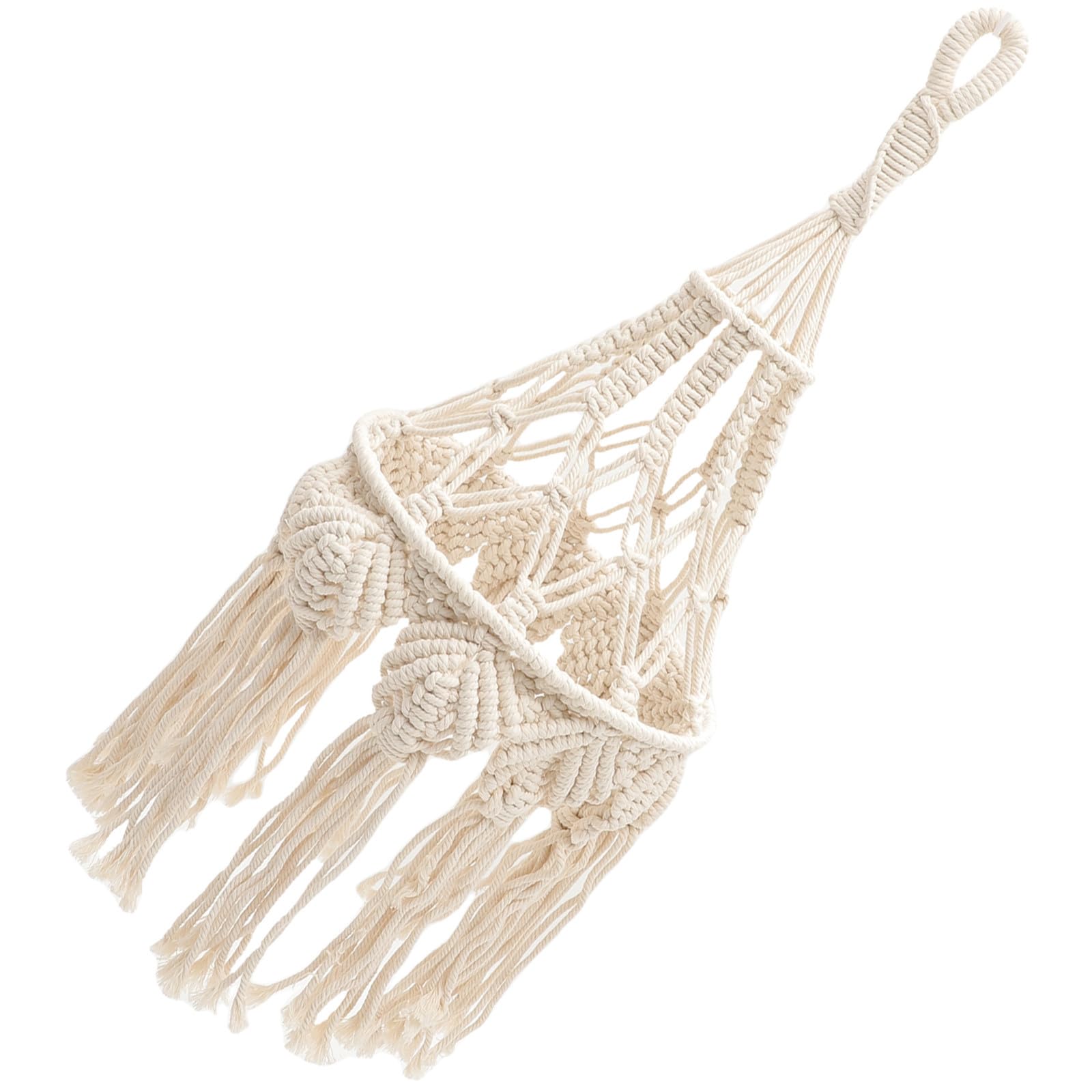 GANAZONO Coprilampada Intrecciato in Stile Boho Corda di Cotone, Paralume per Lampada a Sospensione, Adatto per Matrimoni e Decorazioni di Feste Stili multipli