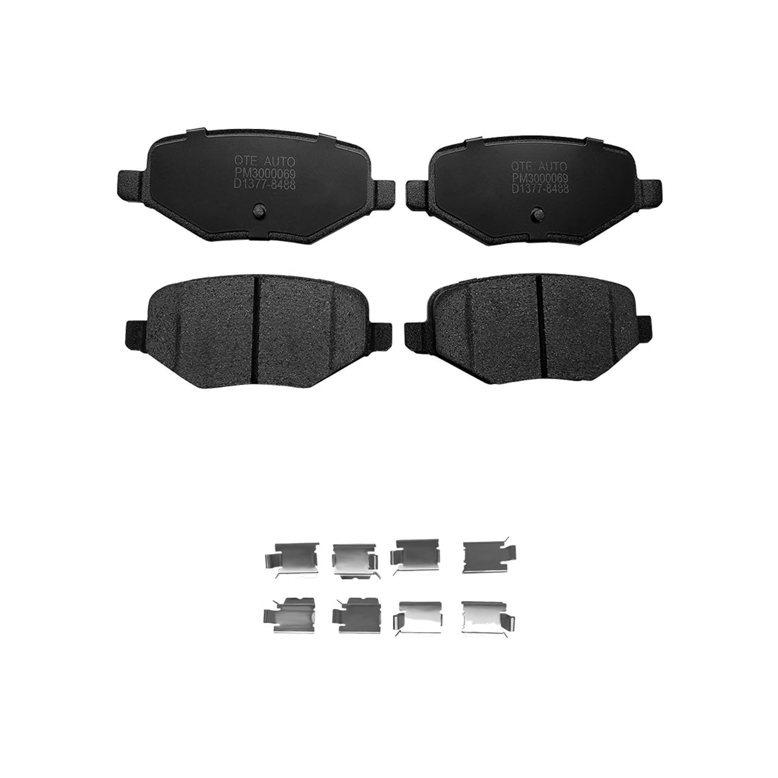 PM Auto Rear Ceramic Brake Pads (Set of 4)