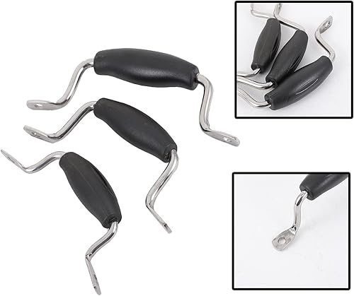 Miniatura 5 de FOMIYES 1 juego de pomos de repuesto para tapa de olla, agarres de mango de tapa de cacerola, agarres de acero inoxidable, asas de sujeción con