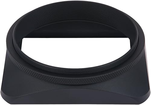 Miniatura 6 de Haoge Parasol de metal cuadrado de 2.638 in con tapa para Canon Nikon Sony Leica Leitz Carl Zeiss Voigtlander Nikkor Panasonic Fujifilm Olympus y