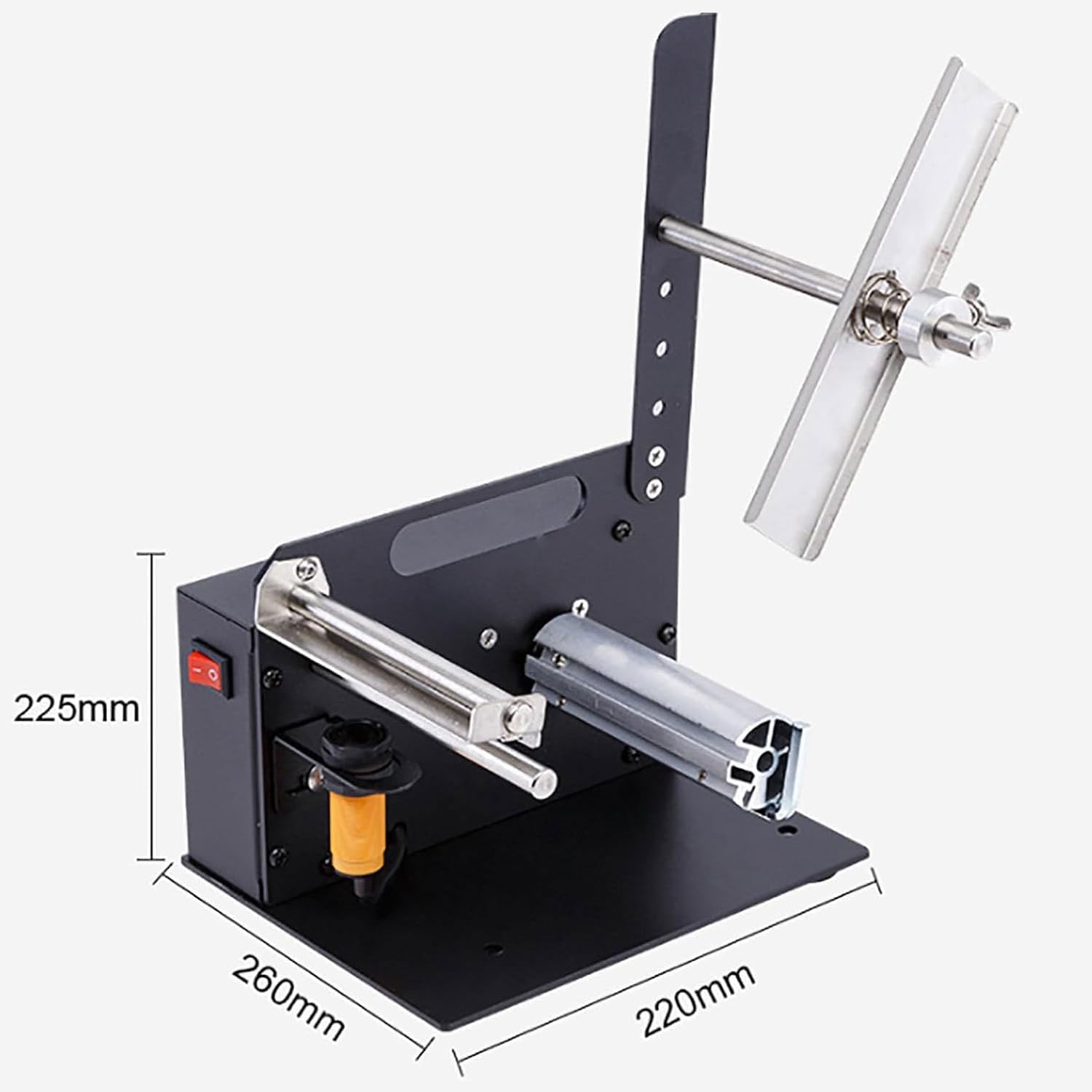 5-110mm Electric Label Peeling Machine, Diameter 180mm, Adjustable Tension, Automatic Label Dispenser, Peeling Speed 8 inches/s, for Warehouses, Logistics, Factories, supermarkets