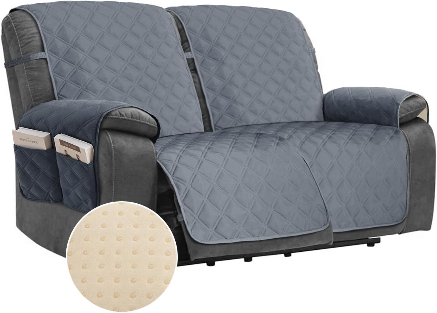 TOMORO NonSlip Oversized Loveseat Recliner Cover, 100