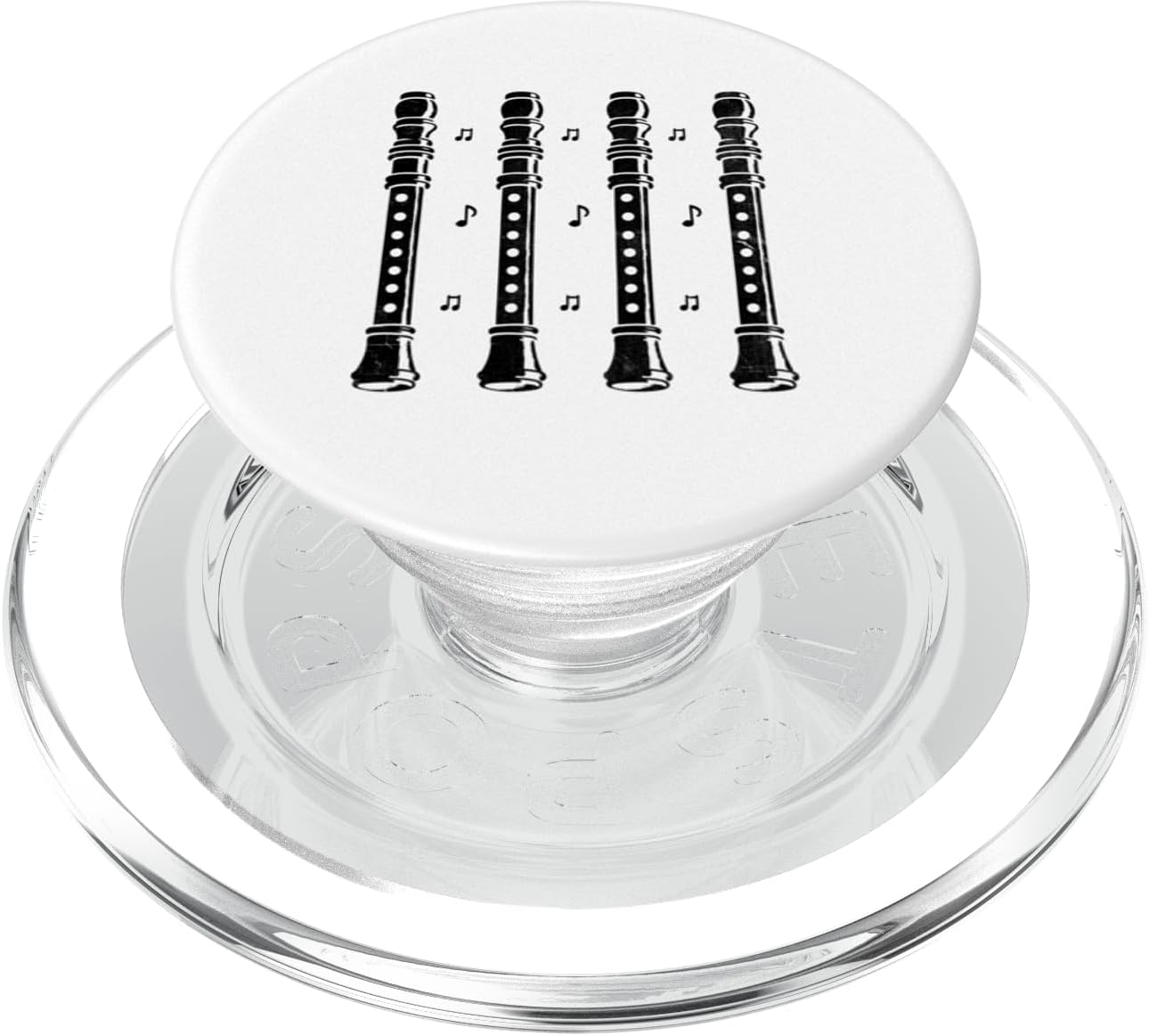 Retro Recorder Player Musical Instrument Musician PopSockets MagSafe PopGrip for iPhone
