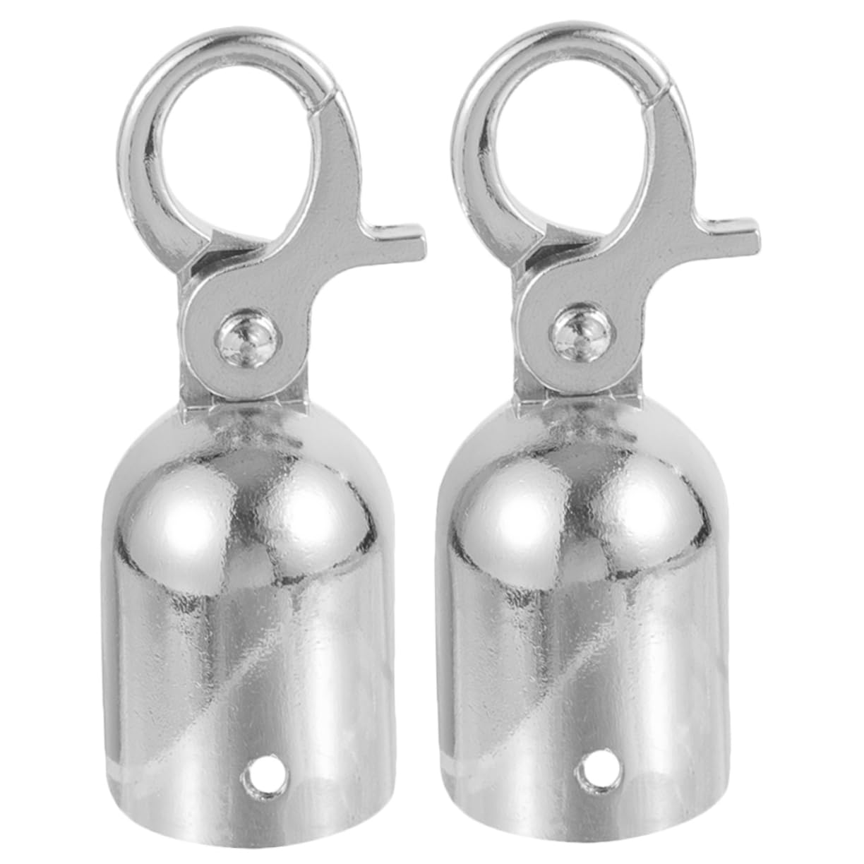 HOMOCONO Rope End Connectors 2pcs Stainless Steel Decking Rope Stopper Hook for Outdoor Use Silver