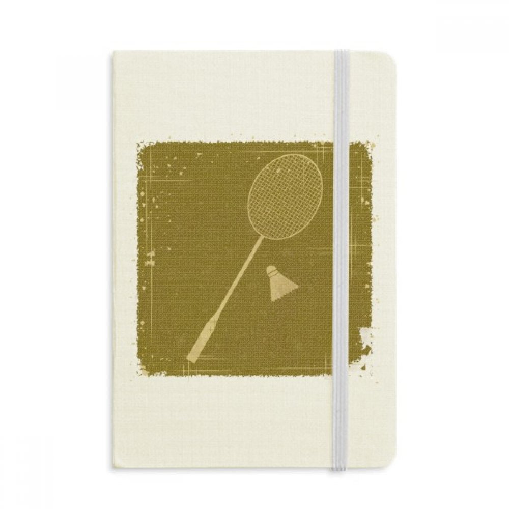 Bloc-notes A5 Badminton textile souple multicolore au design artistique - 5