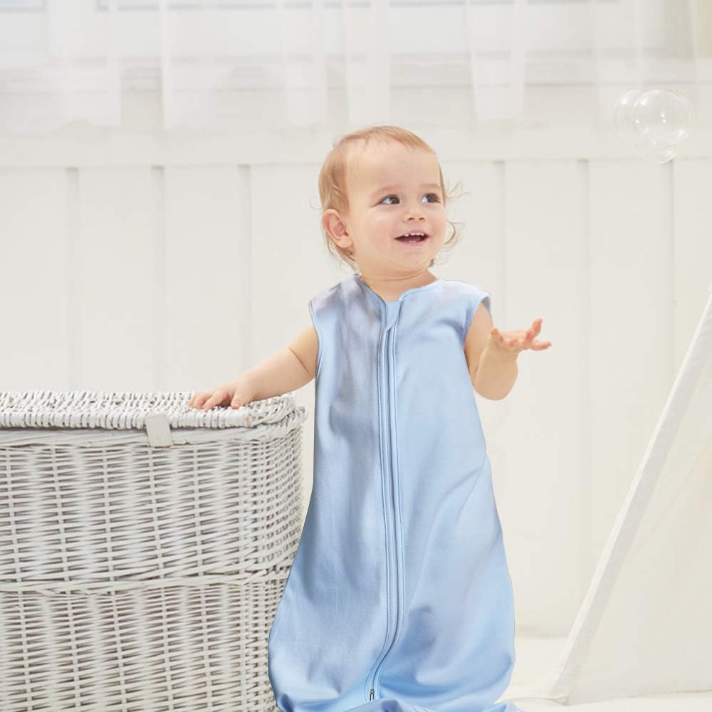 Yoofoss Baby Sleep Sack Wearable Blanket 100% Cotton 3 Pack Baby Sleeping Bag Soft and Comfortable (Small) : Baby