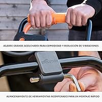 Vista 6 de Placa Compactadora Eléctrica Evolution Hulk - Ideal para Nivelar Pavimento, Preparación de Terreno de Césped Artificial, Patio, Bloques, Arena