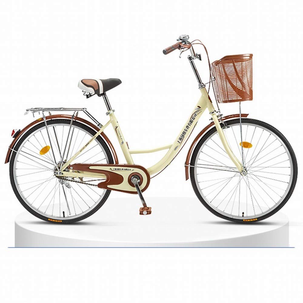 Vélo rétro 26 pouces chamois au design soigné et vitesses variables - 5