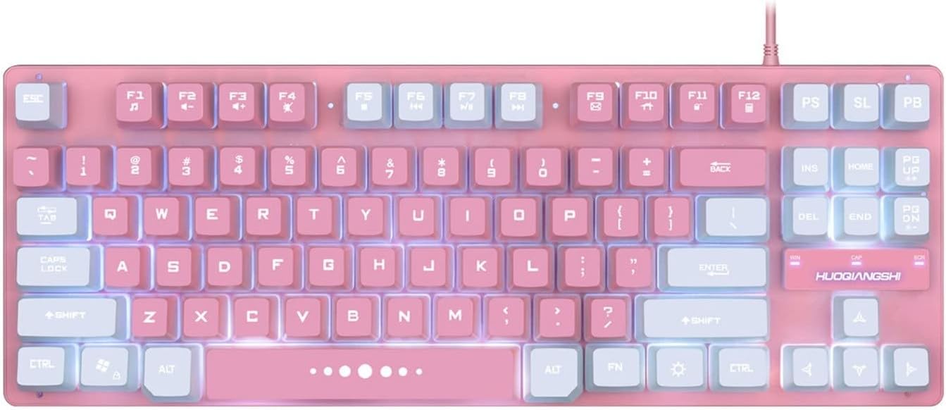 MatureGirl USB Wired Keyboard,Backlit Gaming Keyboard 87