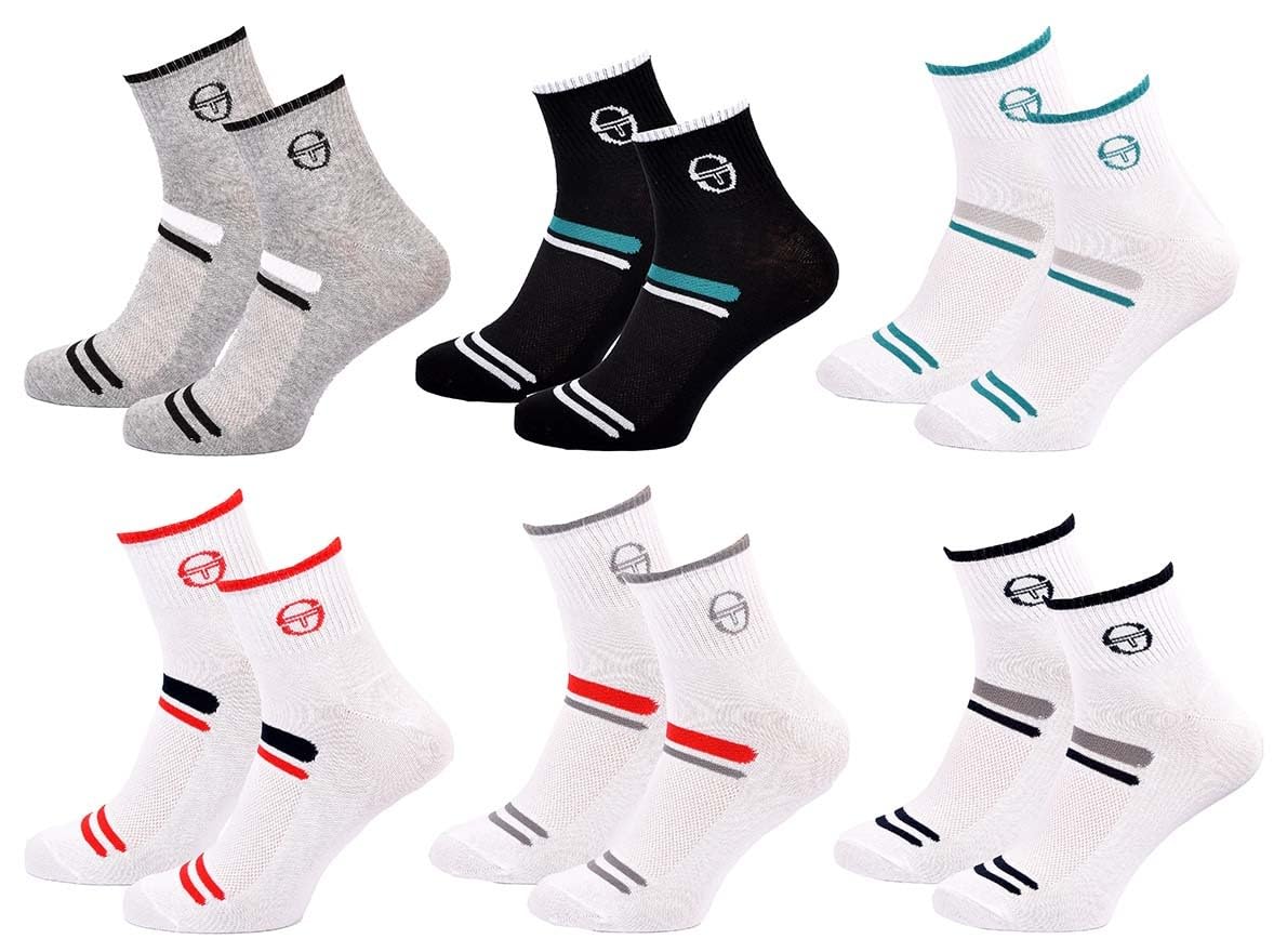 OZABI SERGIO TACCHINI QUARTER Socks - 6 Pcs 7015-43/46, 6 Pcs 7015, 43-46