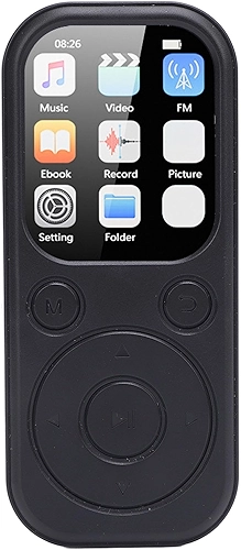 Dpofirs MP3 Player Com Bluetooth 5.4, Music Player Portátil Com Som HiFi para Corredores Esportivos, Tela de 2 Polegadas, 500mAh, Leitor (Nenhum cartão de memória pequeno)