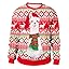 Weihnachtspullover Damen Lustig Fleece Weihnachts Sweatshirt Rentier