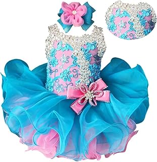 Infant Toddler Baby Newborn Little Girl's Pageant Party Birthday Dress Beaded Dress - Buy now