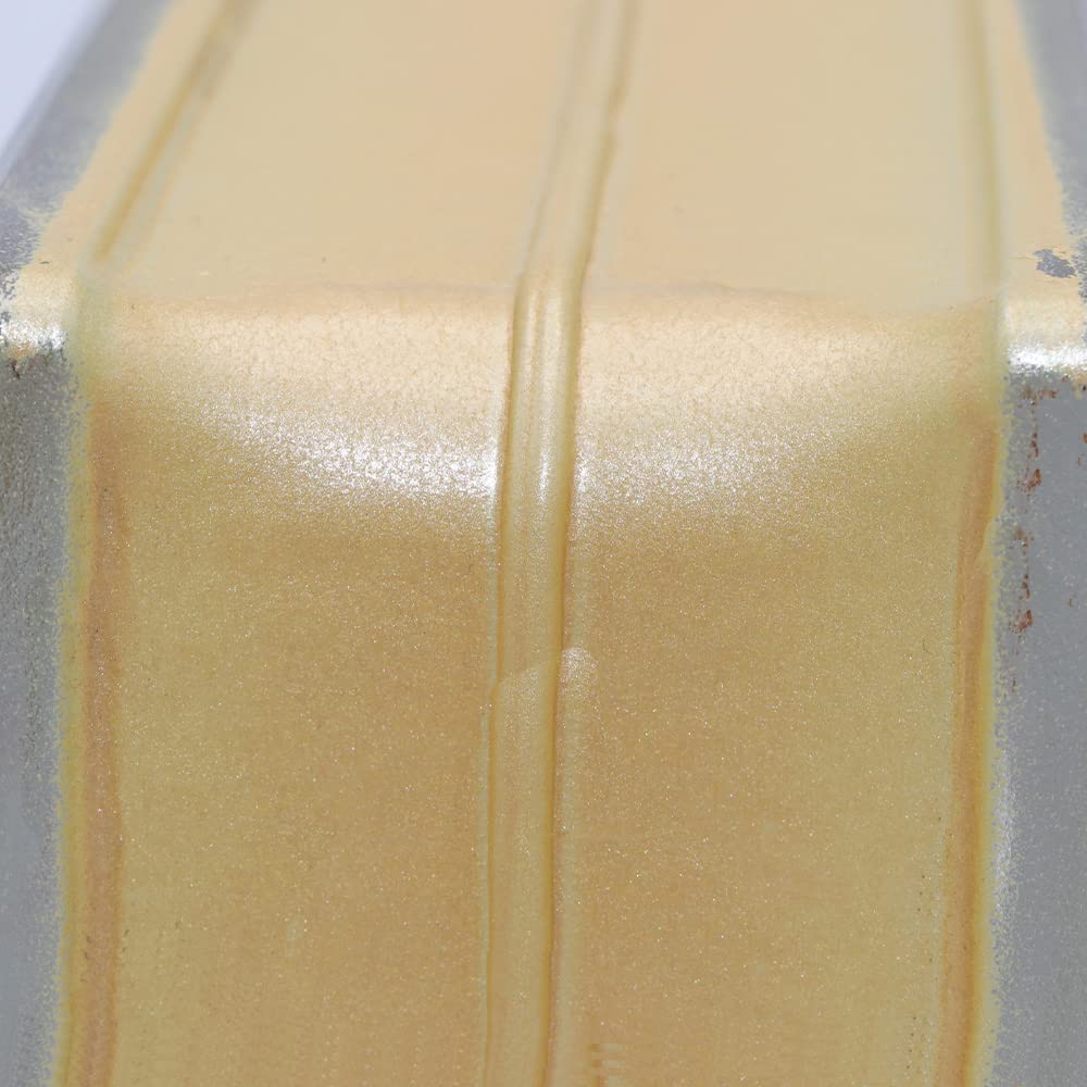 6 pezzo BM vetromatton ACQUA perlado oro vetromattone lucido 19x19x8 cm