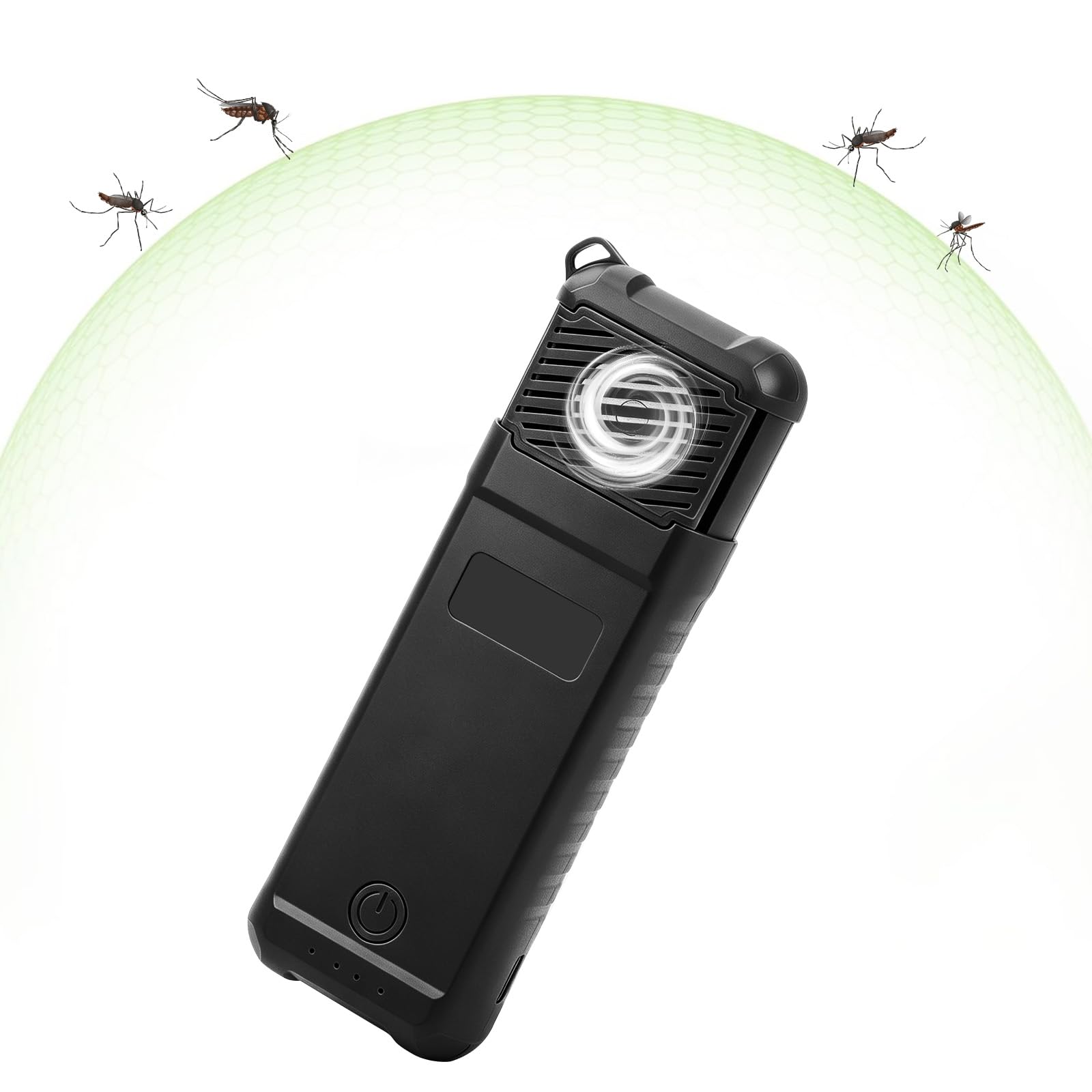 AOOWU 3-in-1 Electric Mosquito Repellent with Camping Lantern, Portable Mosquito Repeller, Double-Sided Insect Repellent with Power Bank Function, Outdoor & Indoor Fly Zapper for Camping, Backpacker