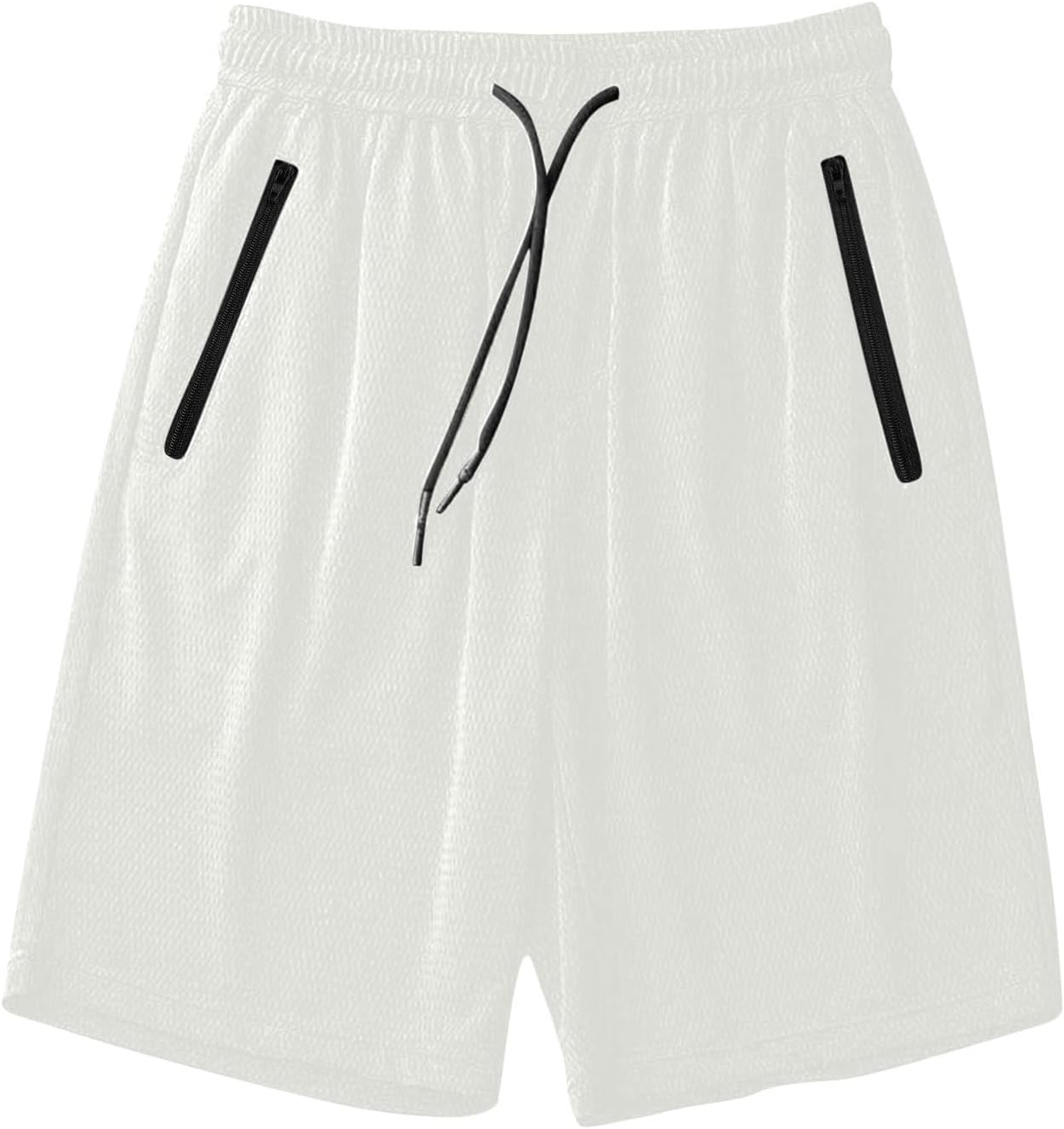 Men's Thin Ice Silk Quick Dry Shorts Casual Drawstring Elastic Waist Stretch Yoga Running Short Pants with Pockets