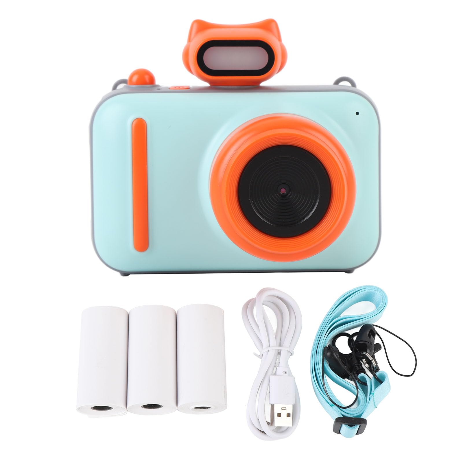 Jiawu 48MP 2,5K UHD Cyfrowy Aparat Wideo Natychmiastowy Drukowana Kamera z 10x Cyfrowy Zoom w Oświetleniu Fotograficznym, dla Dzieci dla Chłopców i Dziewcząt ABS