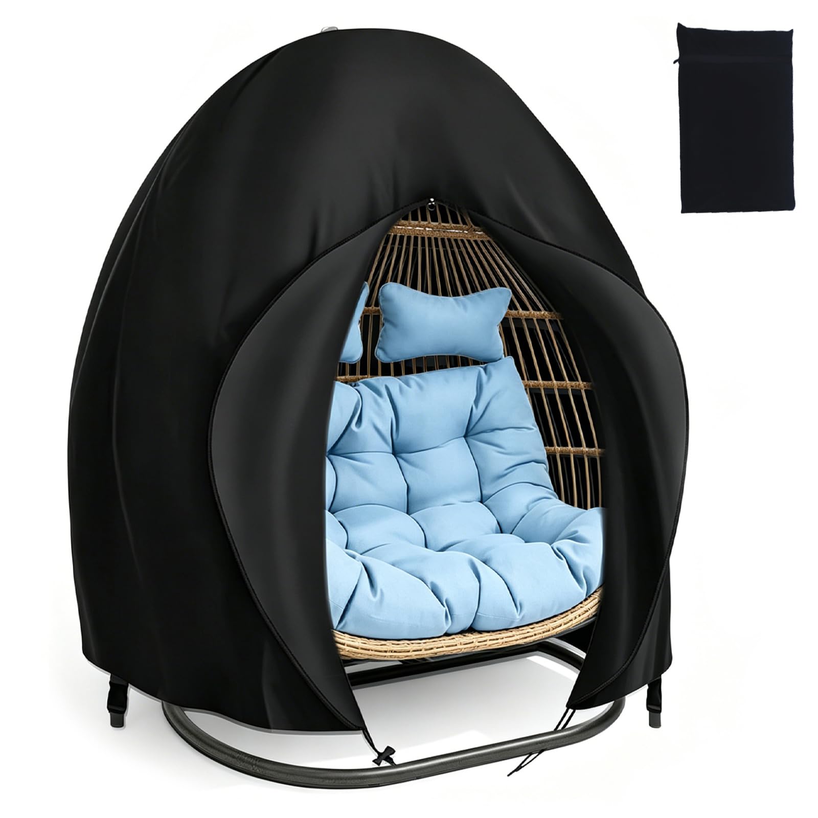 Funda para silla suspendida exterior impermeable con cremallera