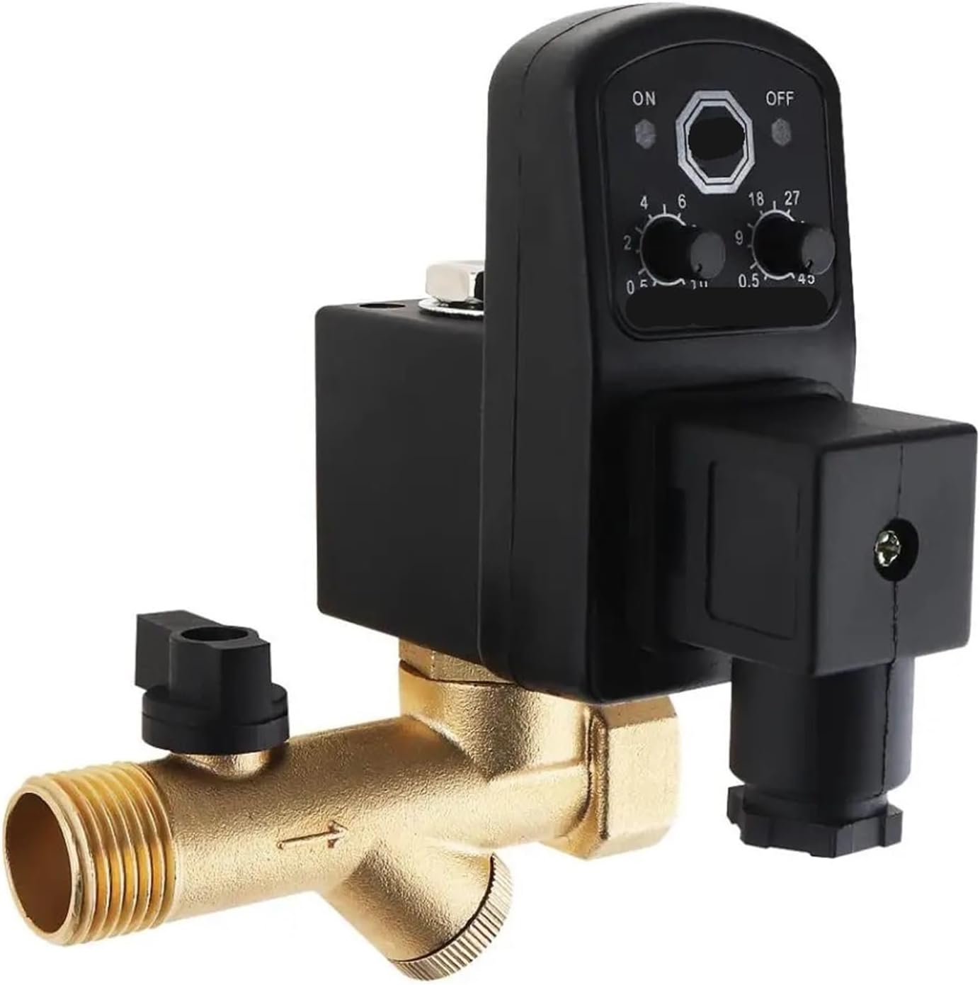 Electric solenoid valve 1/2" 1.6Mpa electronic drain valve AC220V timing air compressor gas tank automatic two-way durable valve