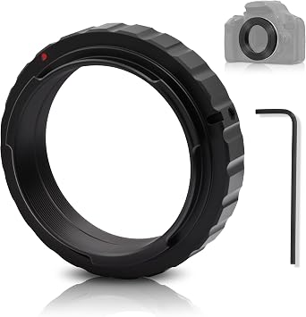 Alstar Telescope Camera Adapter T2 T Ring Adapter Metal Compatible for All Nikon SLR/DSLR Cameras Standard Nikon F Lenses and Telescope Photo Adapter for Astrophotography