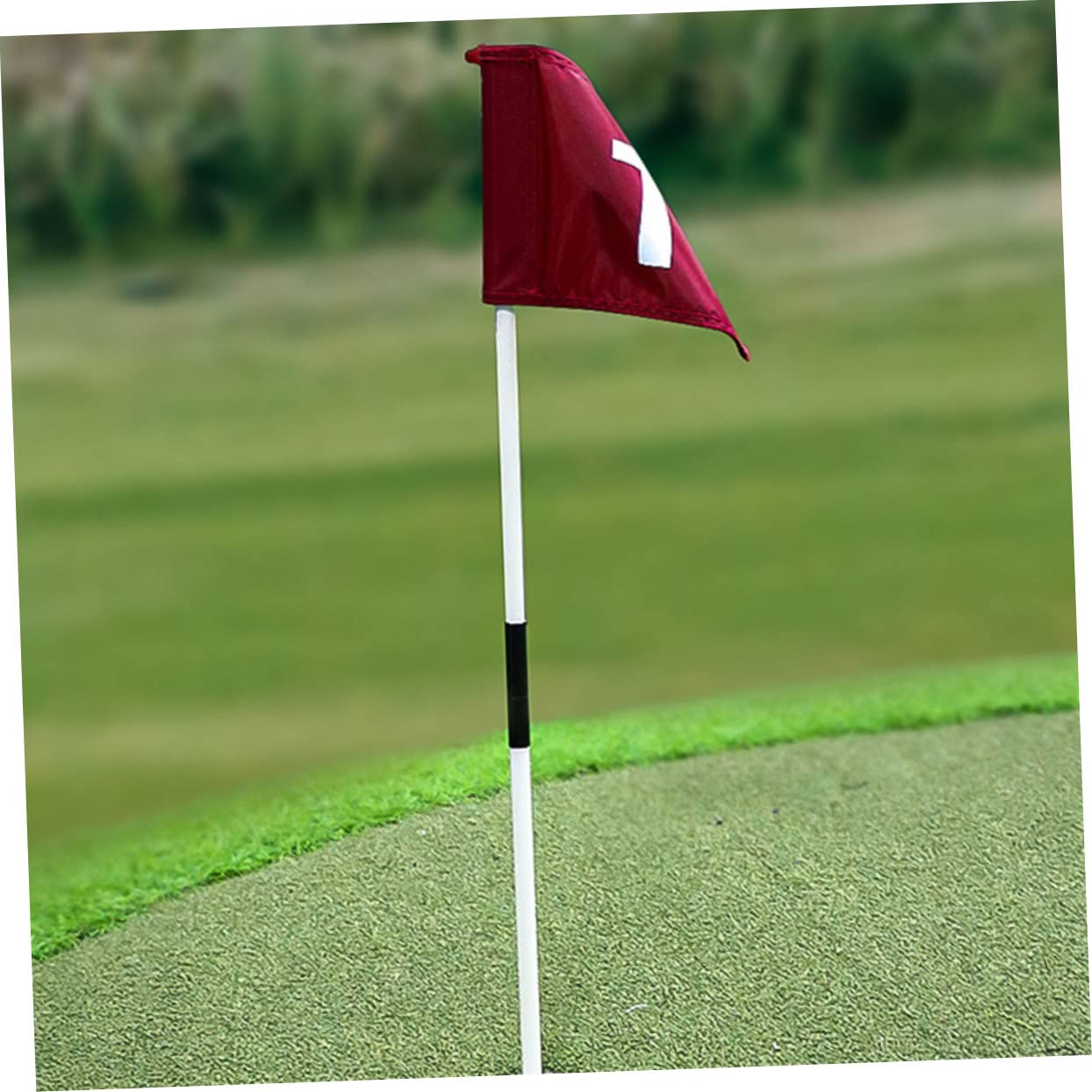 Golf Fahne für Training Leicht zu Tragen mit Abnehmbaren Teilen Satz aus Abs und Glasfaser für Fahnenmast und Golfspiel dem Übungsplatz