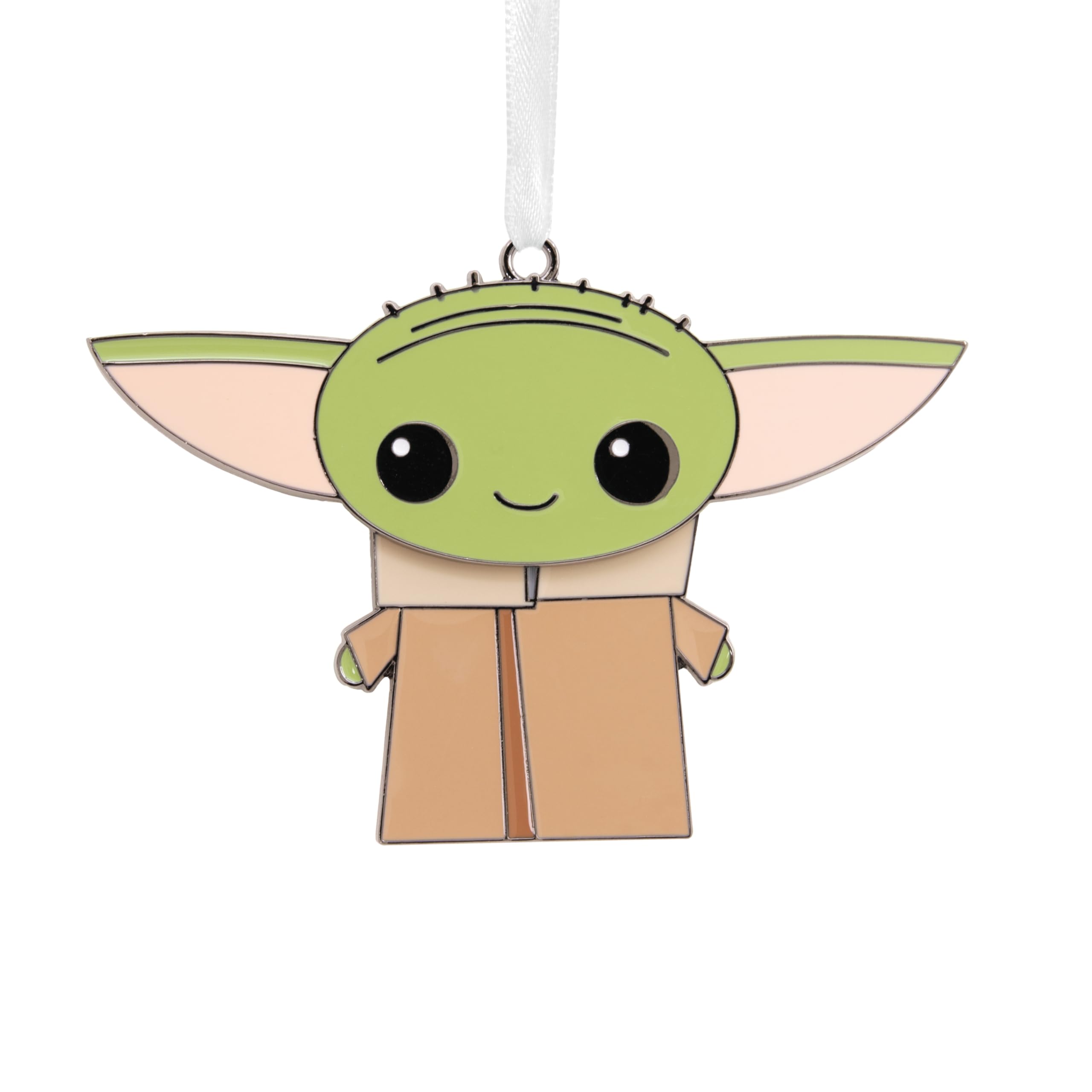 Hallmark The Mandalorian Grogu Moving Metal Ornament, Star Wars Tree Decoration, Metal Hanging Ornament, Christmas Hanging Ornament, Gifts for Christmas