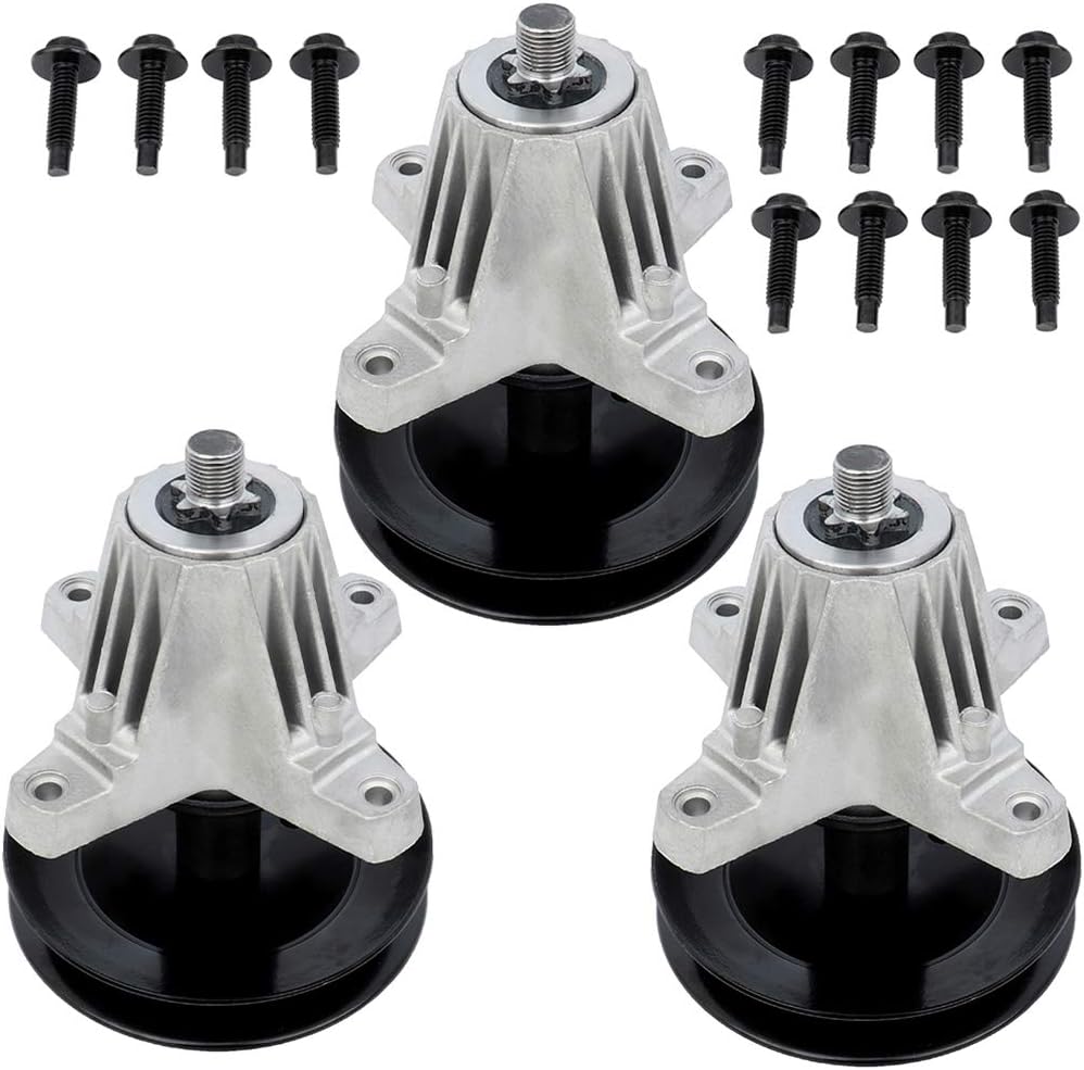 ROADFAR Riding Mower Spindle Assembly 3 pcs fit for Cub Cadet for MTD for Troy-Bilt 618-06978 918-06978, for Stens 285-705