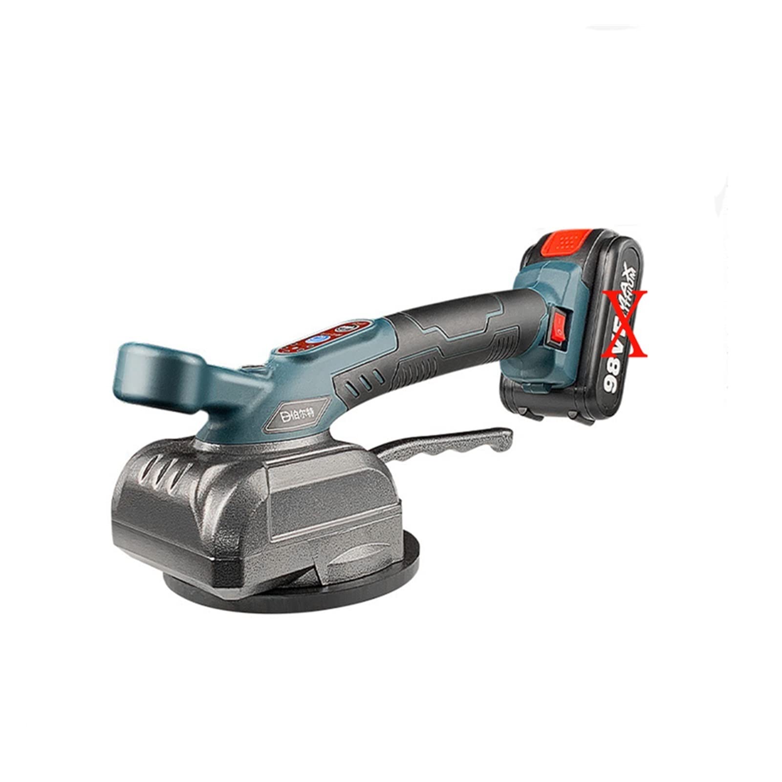 CUDTAPI Professional 21V Lithium Ceramic Tile Vibrator Automatic Electric Tiling Machine Floor Laying Leveling Tool Bubble Power Tools(Without battery)