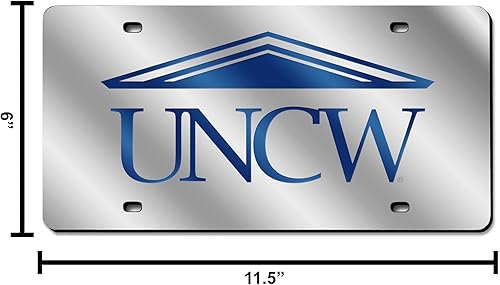 Miniatura 1134 de Rico Industries Placa de matrícula de metal con incrustaciones láser de Florida Gators de la NCAA plateado,Alternativo,Negro -,Negro/Plata,Azul,azul
